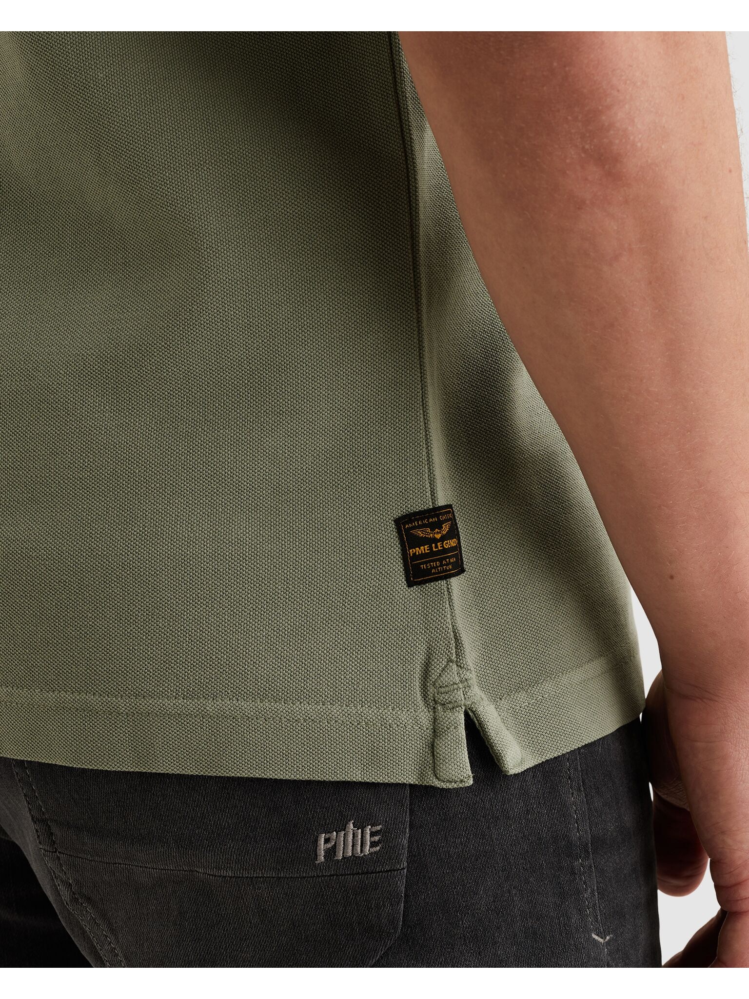 PME LEGEND Poloshirt »Short sleeve polo pique garment dyed« mit Logo Stickerei