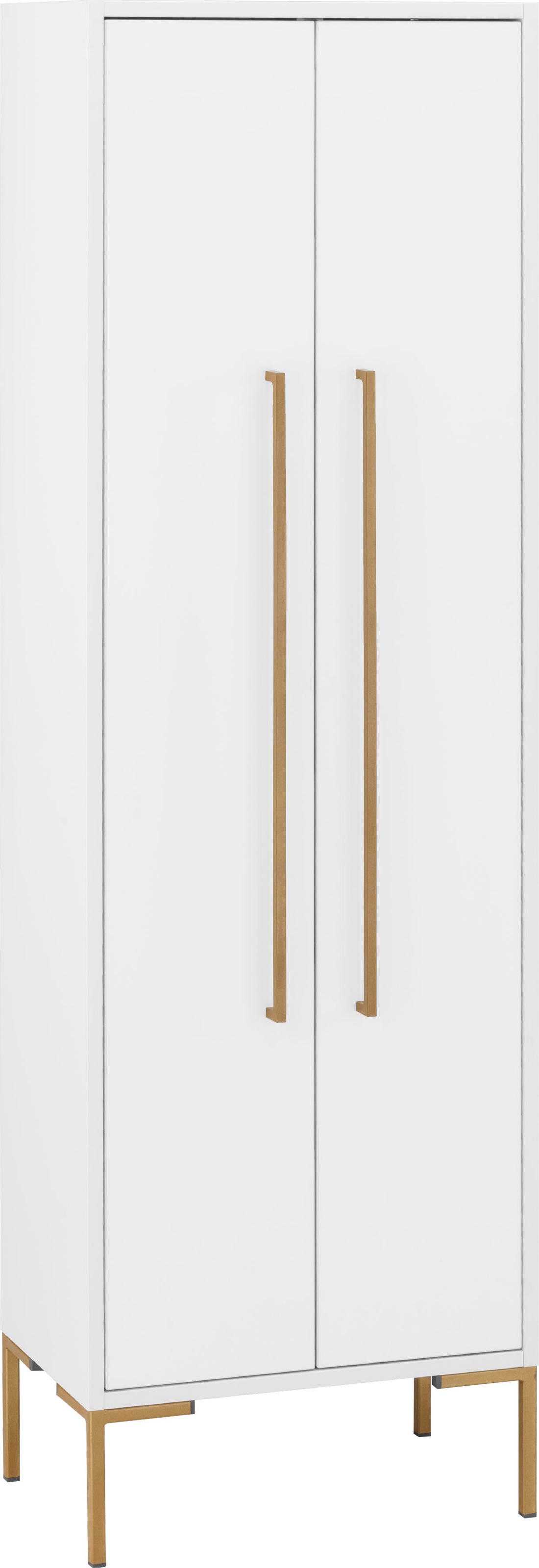 Leonique Midischrank »Marceau«, mit Soft-Close-Funktion und goldfarbenen Metallelementen