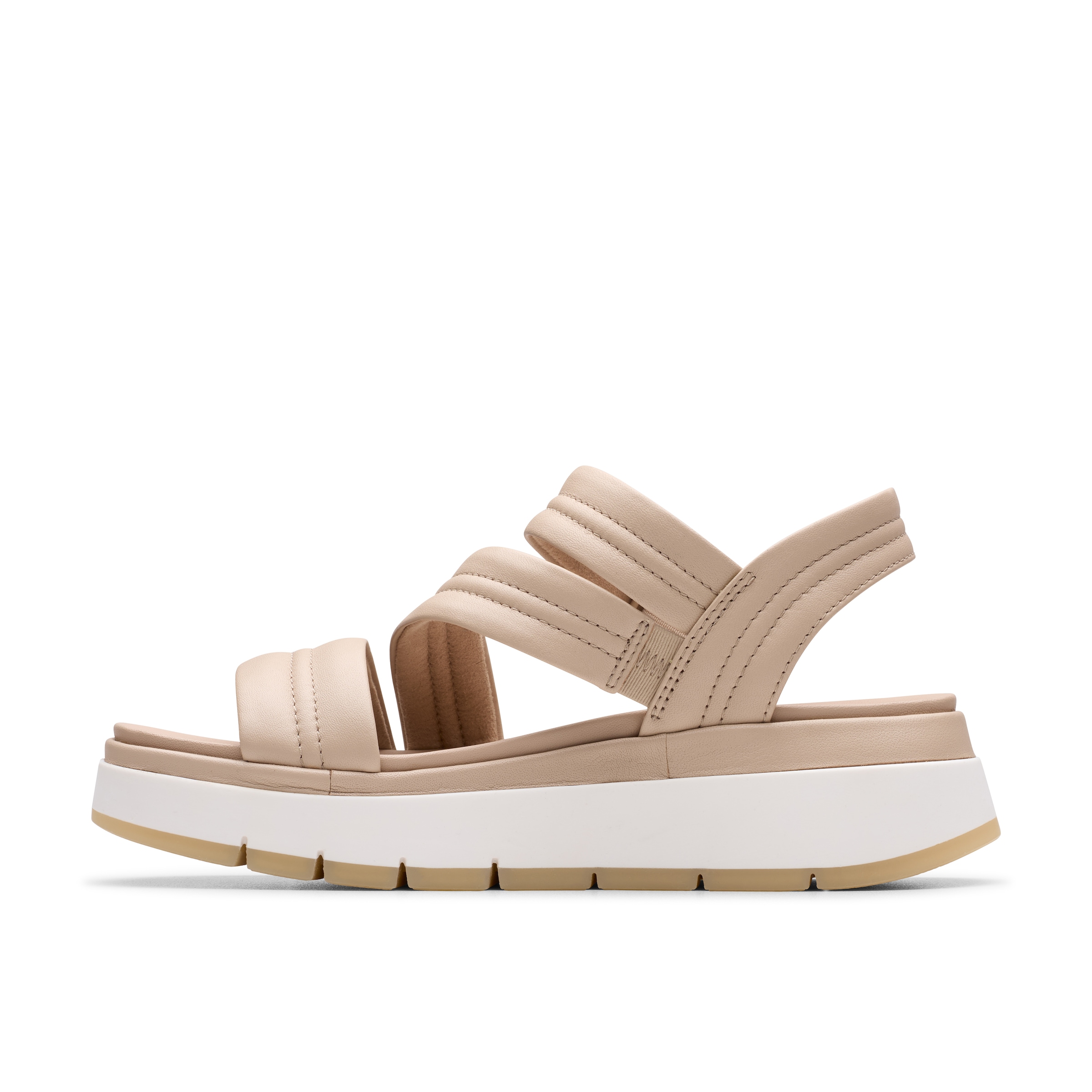Clarks Sandale »Tuscan Strap«, Sandalette, Flats, Sommerschuh mit Plateausohle