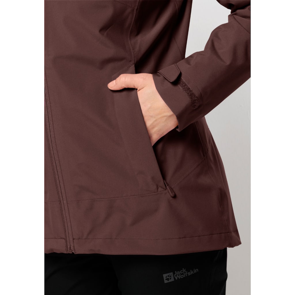 Jack Wolfskin 3-in-1-Funktionsjacke »MOONRISE 3IN1 JKT W«, (2 teilig), mit Kapuze