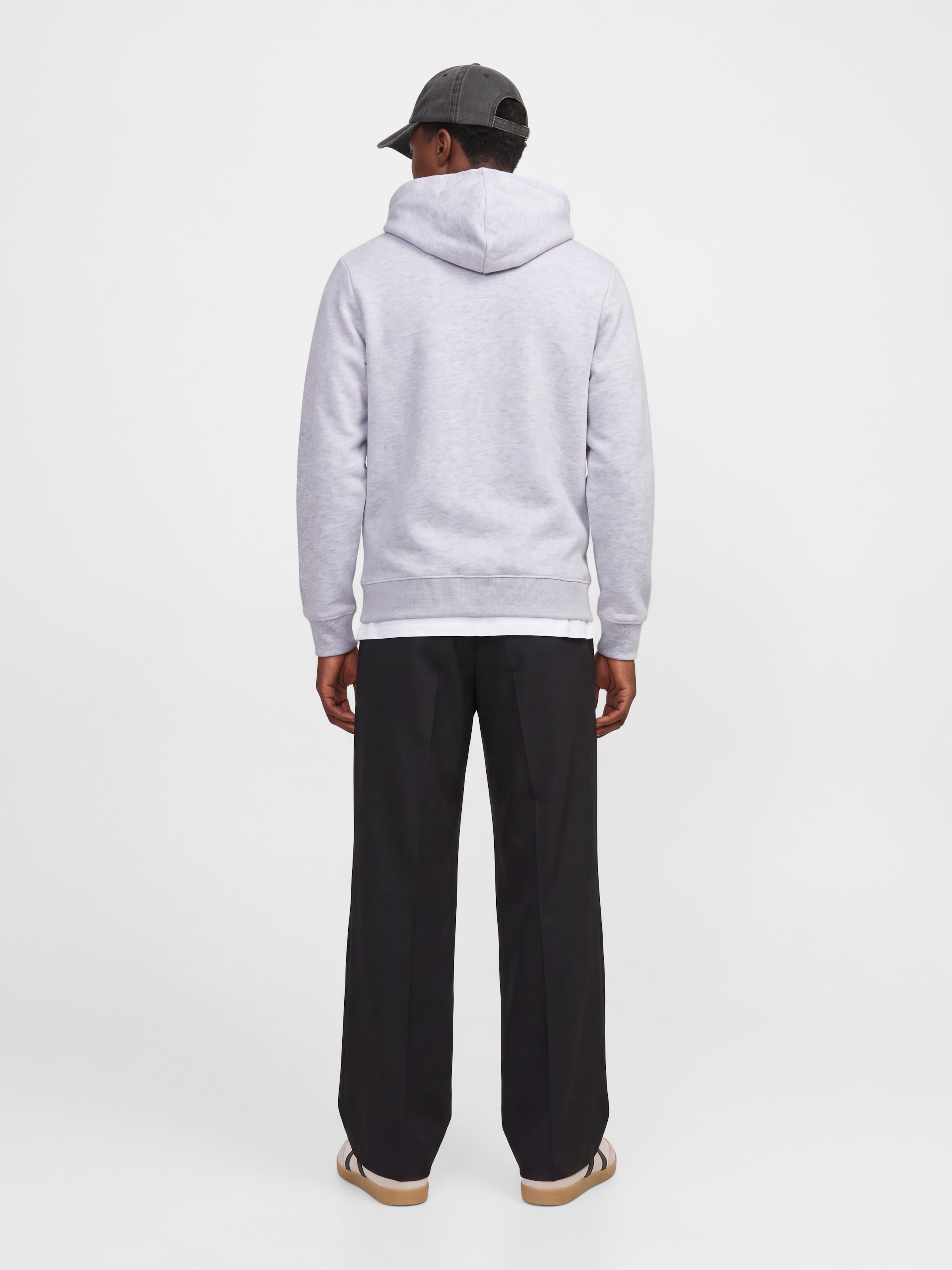 Jack & Jones Kapuzensweatshirt »JJAERO SWEAT HOOD«, Materialmix, regular fit
