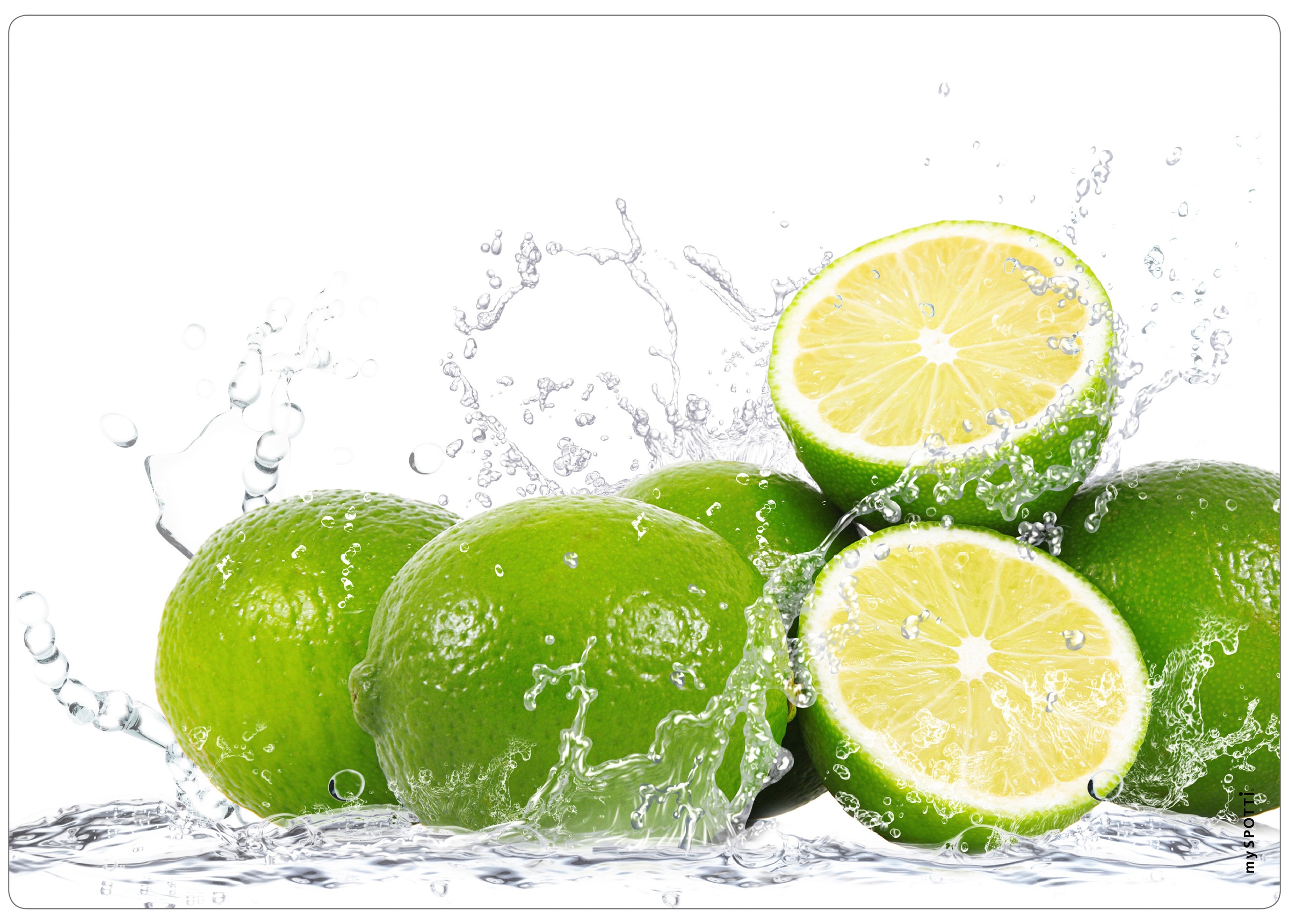 MySpotti Küchenrückwand »pop, Aqua-Limetten«