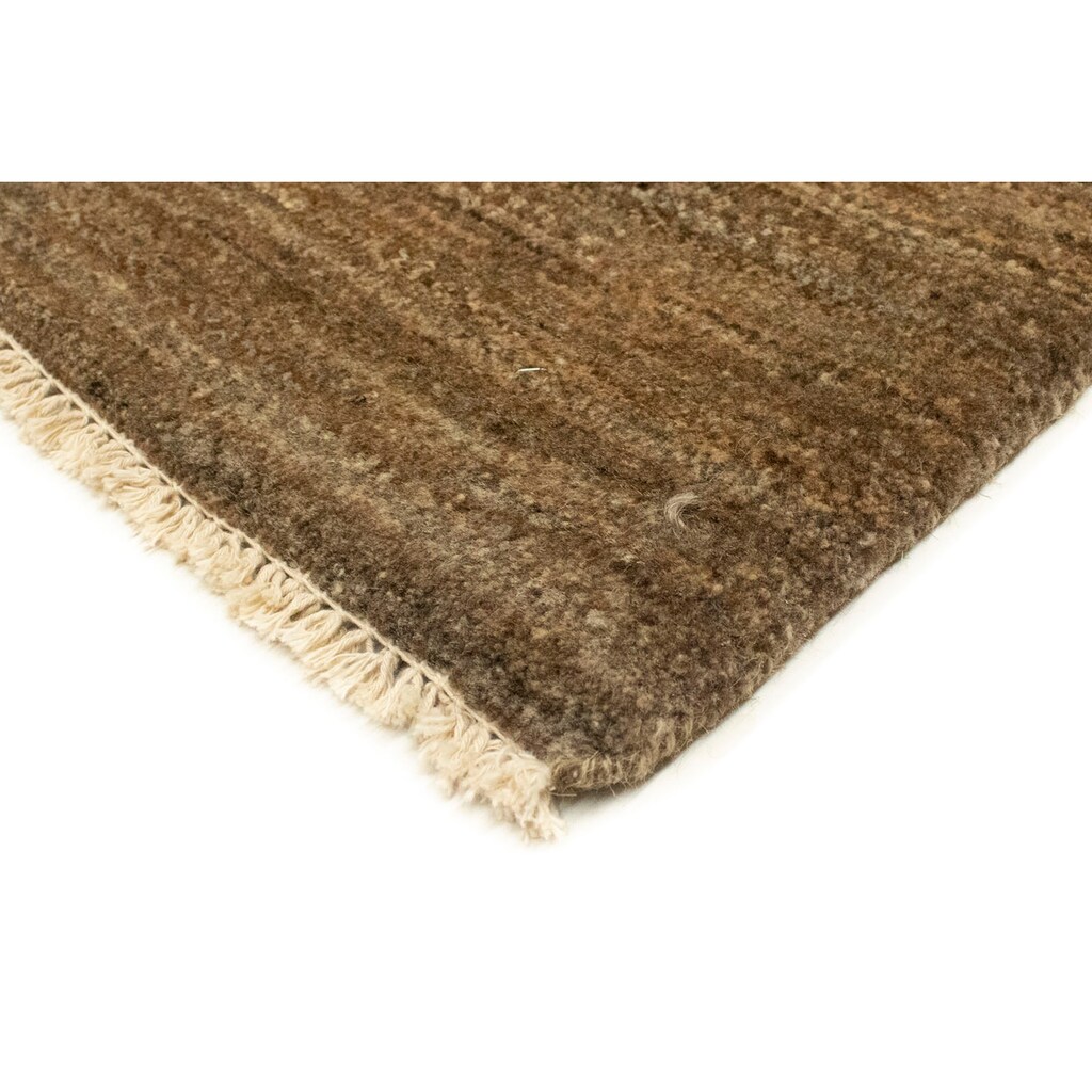 morgenland Wollteppich »Gabbeh Teppich handgeknüpft braun«, rechteckig