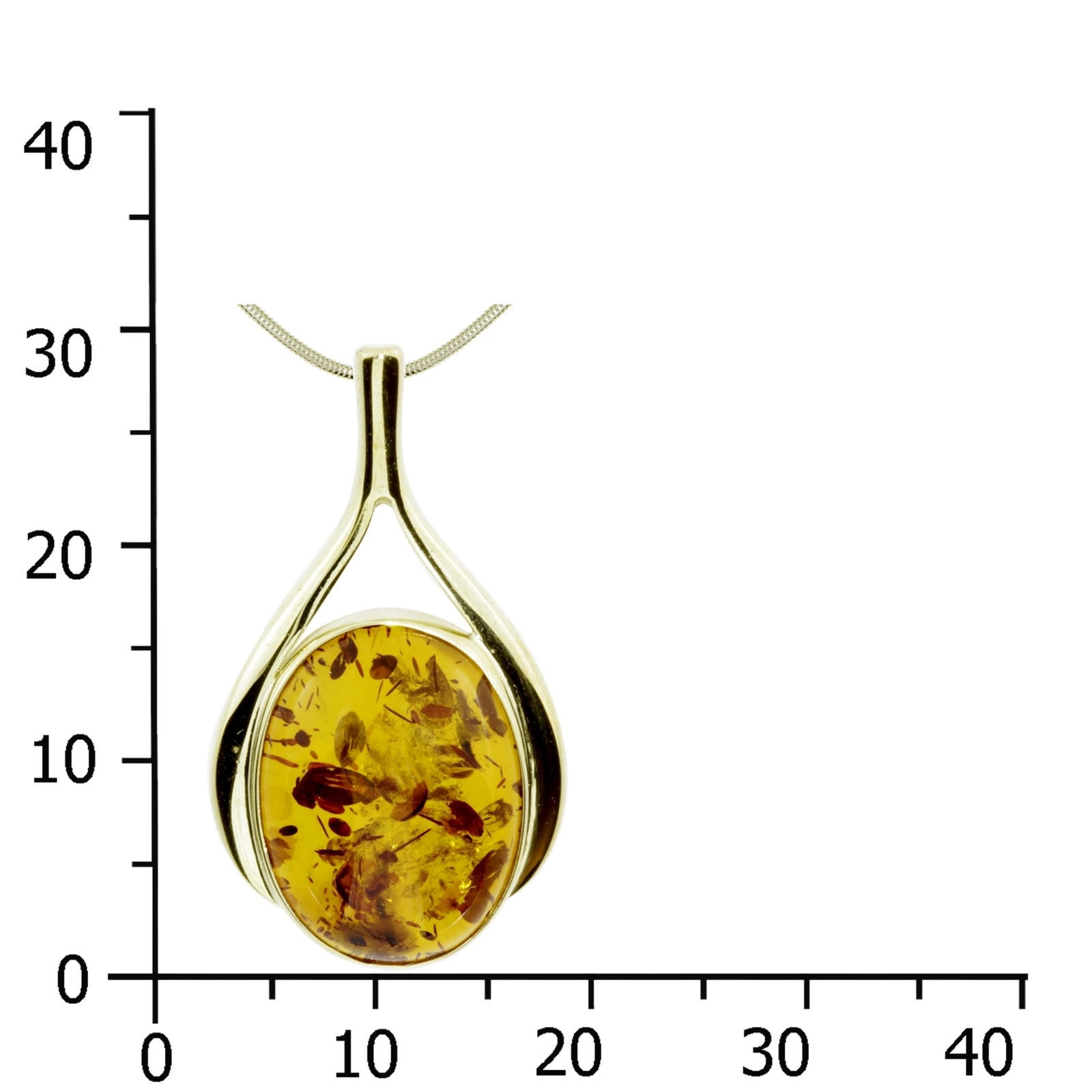 OSTSEE-SCHMUCK Kette und Anhänger Set »- Sandra - Gold 333/000 - Bernstein«