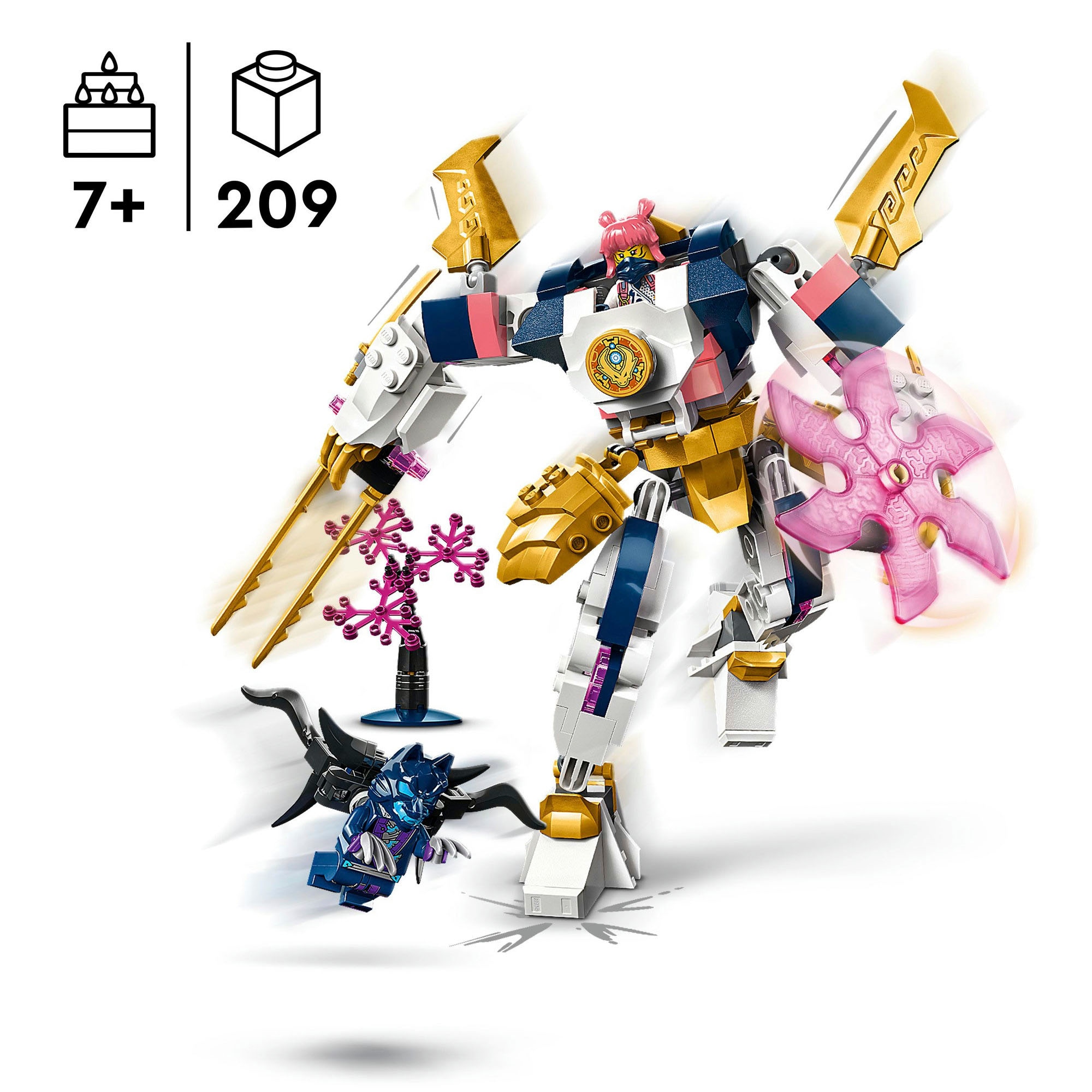 LEGO® Konstruktionsspielsteine »Soras Technikmech (71807), LEGO Ninjago«, (209 St.), Made in Europe