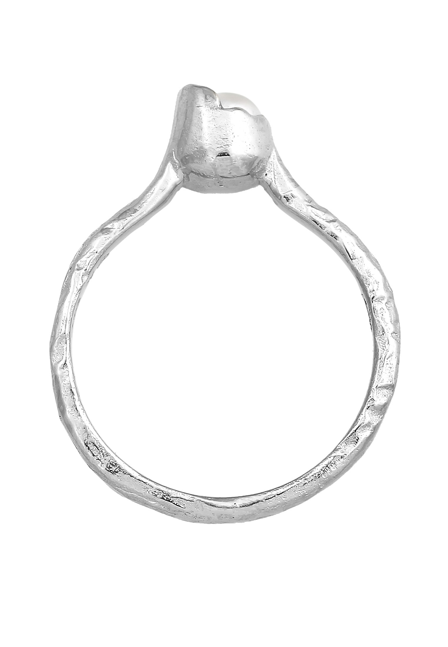 HAZE & GLORY Perlenring »Ring Stapelring Süsswasserperle - Mutiara 925 Silber«
