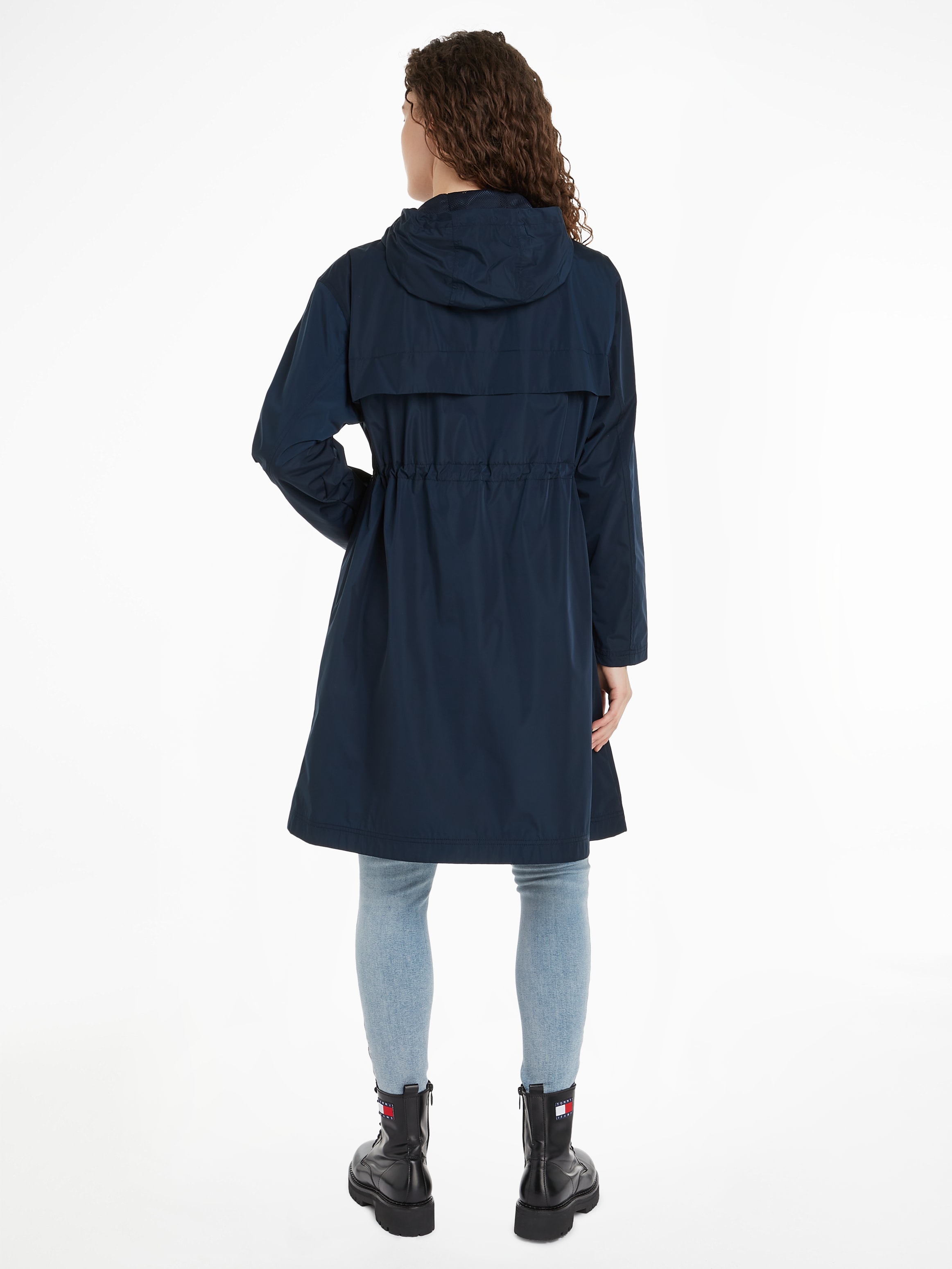 Tommy Jeans Windbreaker »TJW CHICAGO WAISTED COAT EXT«, mit Kapuze, mit Tommy Jeans Markenlabel