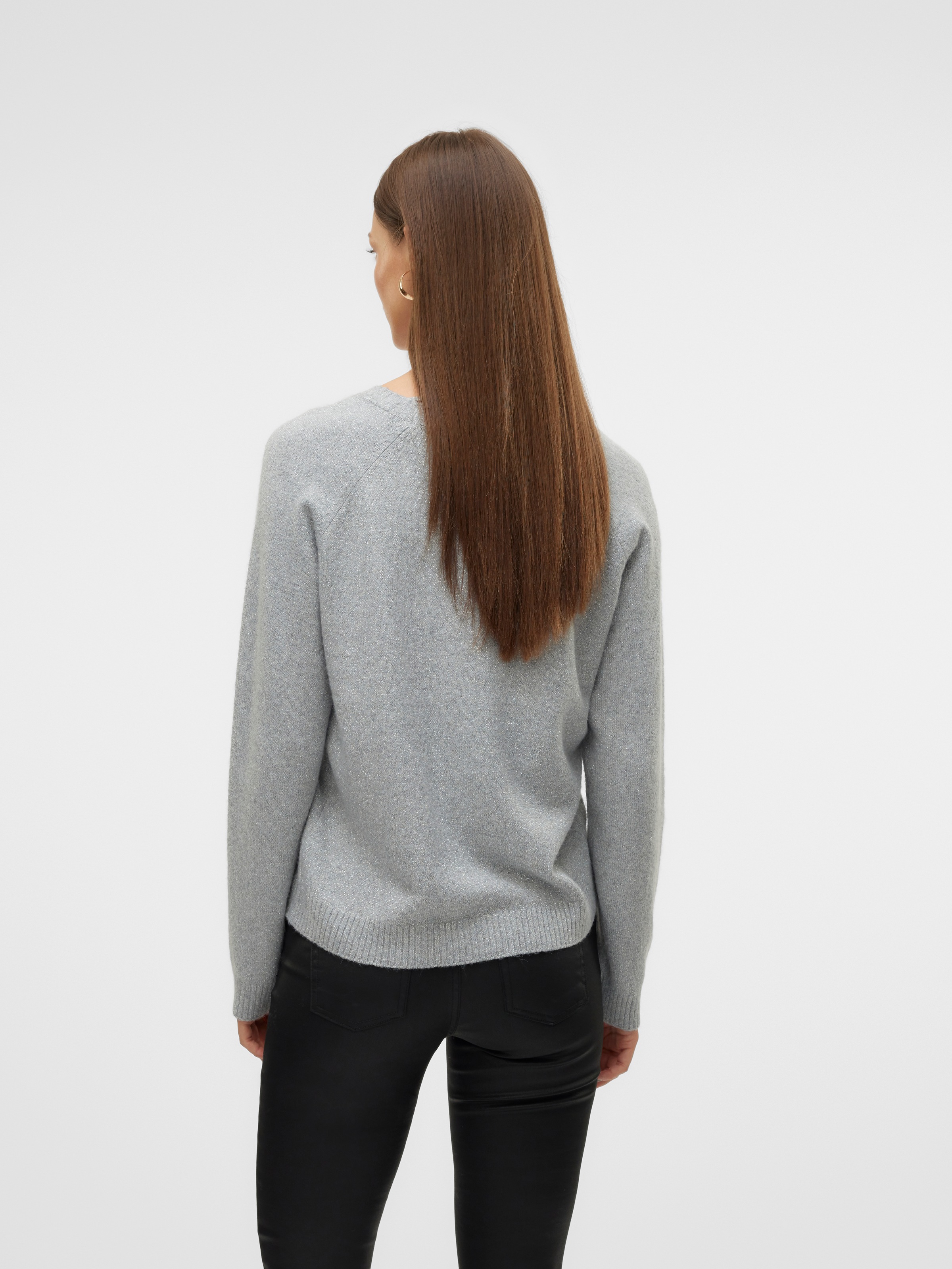 Vero Moda Rundhalspullover »VMDOFFYSHINE LS O-NECK BLOUSE REP NOOS«