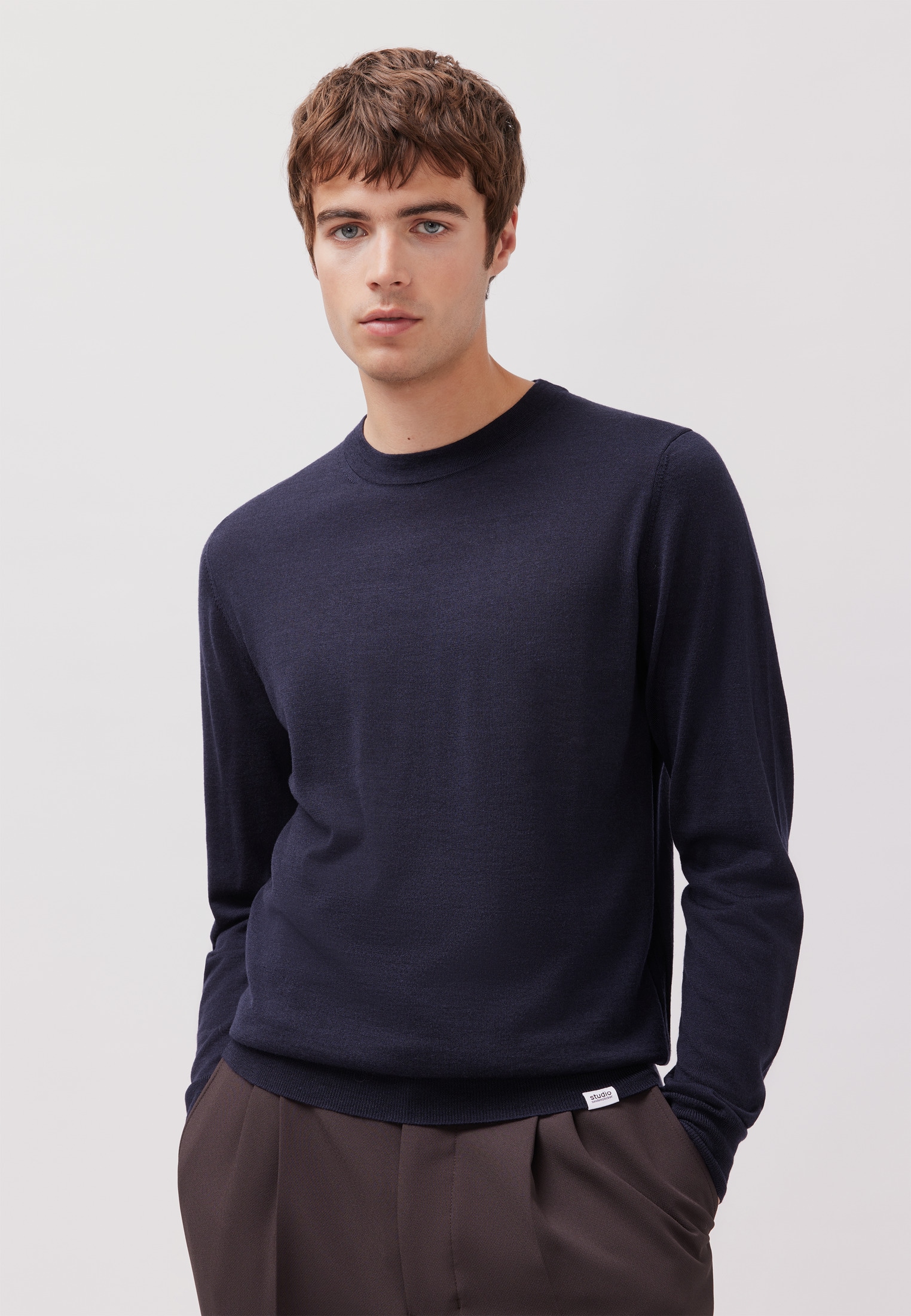 studio seidensticker Strickpullover, 1/1 Rundhals