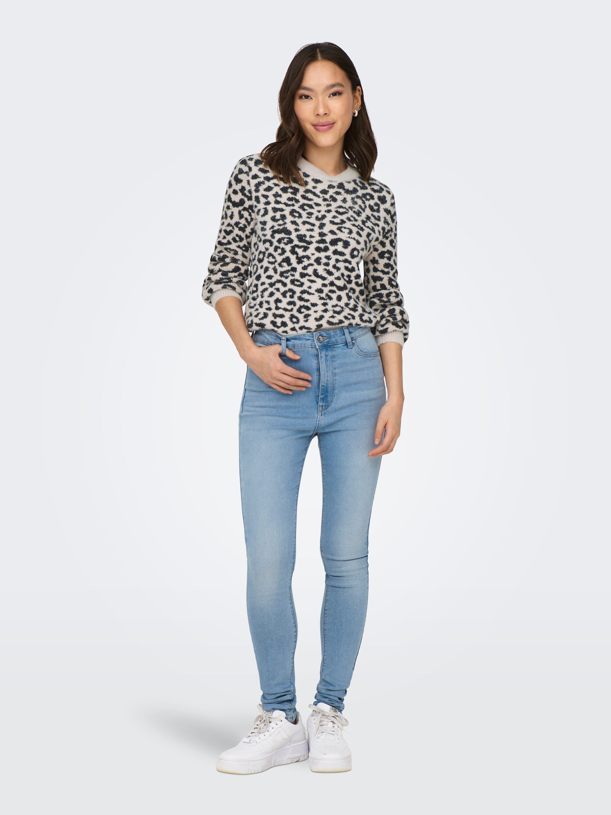 JDY Strickpullover »JDYLORRAINE ANIMAL L/S PULLOVER KNT NOOS«