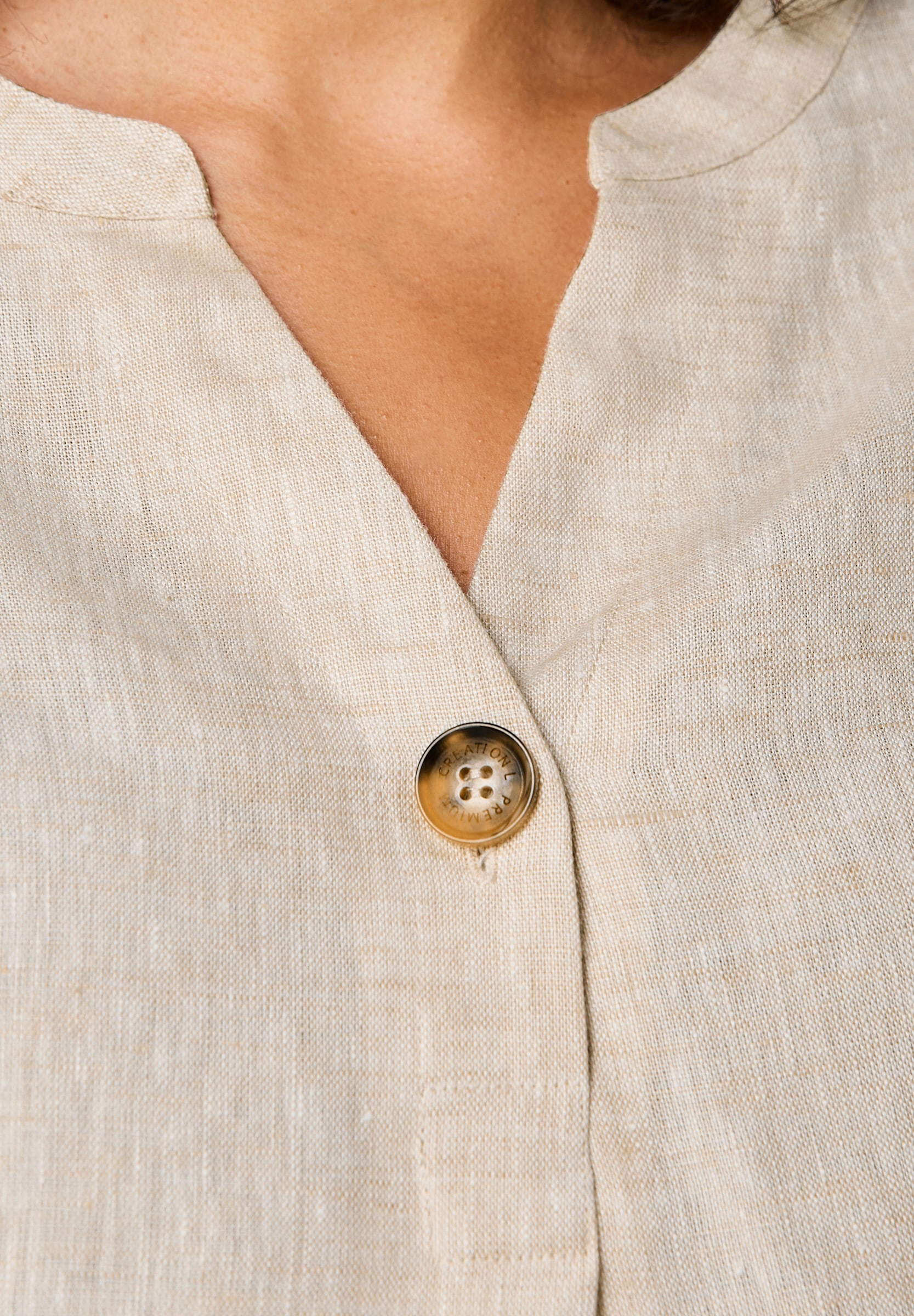 creation L Schlupfbluse »Leinen-Bluse Leinenbluse in A-Form«