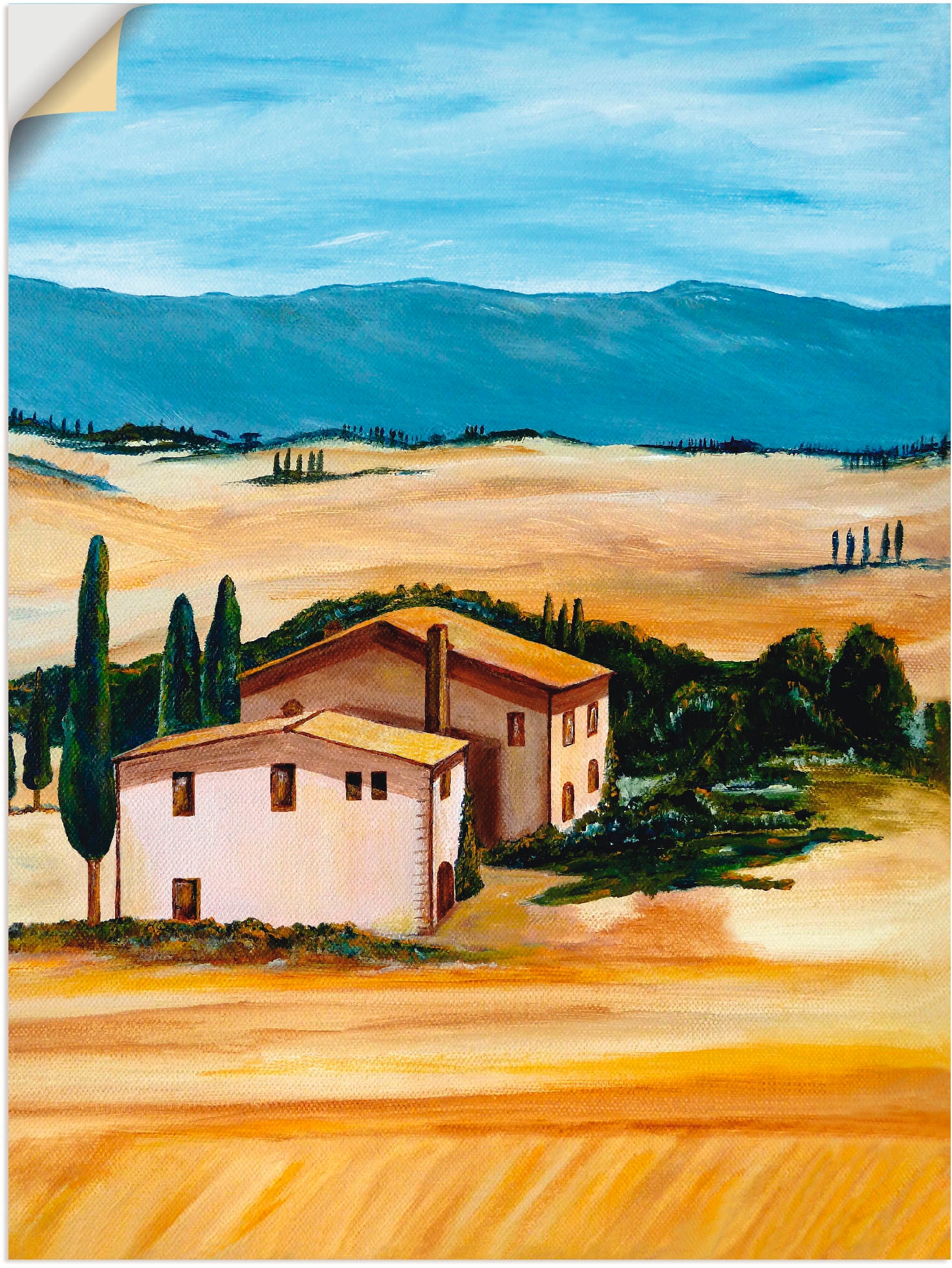Artland Wandbild »Sommer in der Toskana«, Felder, (1 St.), als Alubild,  Leinwandbild, Wandaufkleber oder Poster in versch. Größen im OTTO Online  Shop