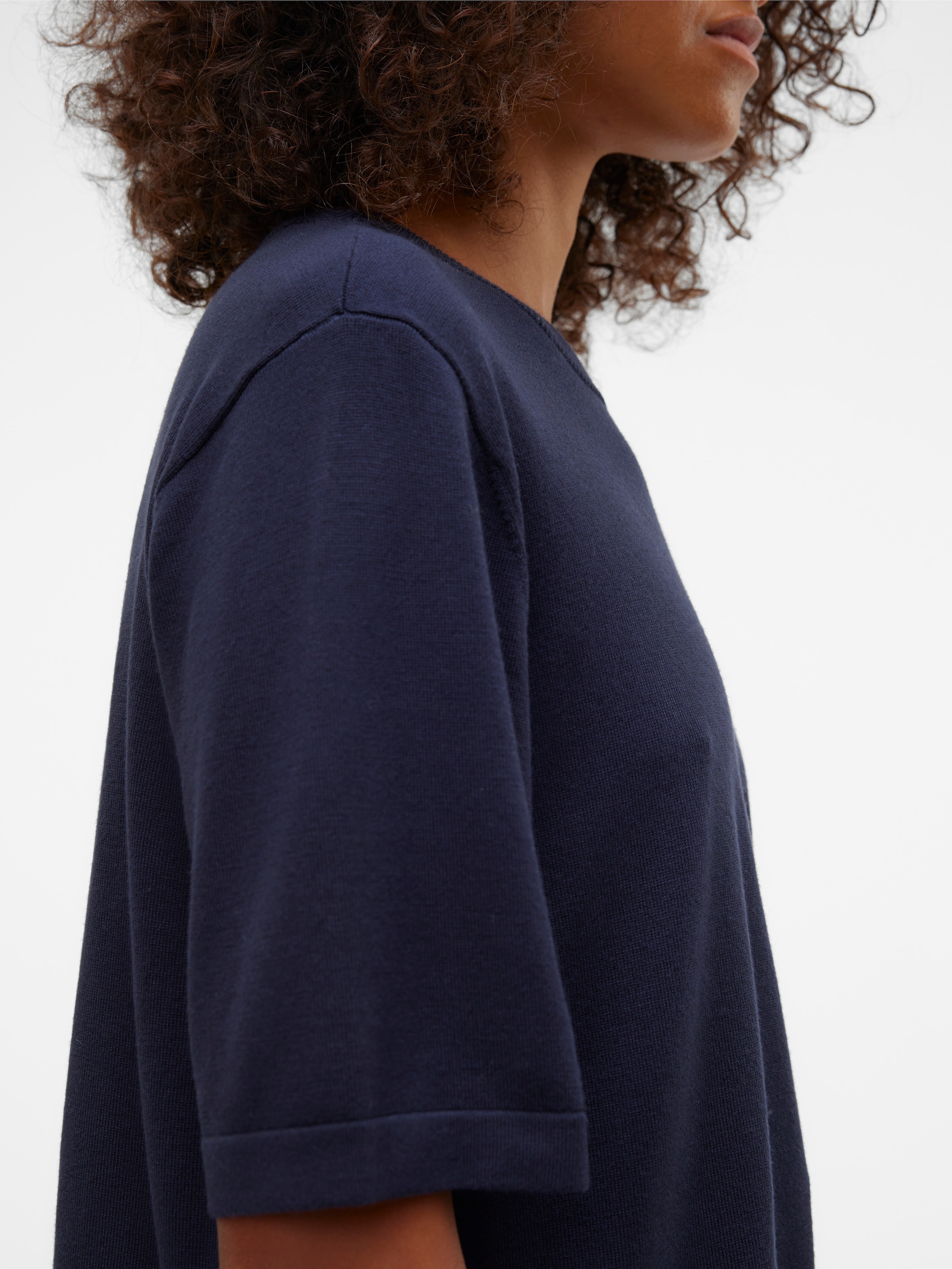 Vero Moda Kurzarmpullover »VMSILJE 2/4 O-NCK OVERSIZE PULL GA NOOS«