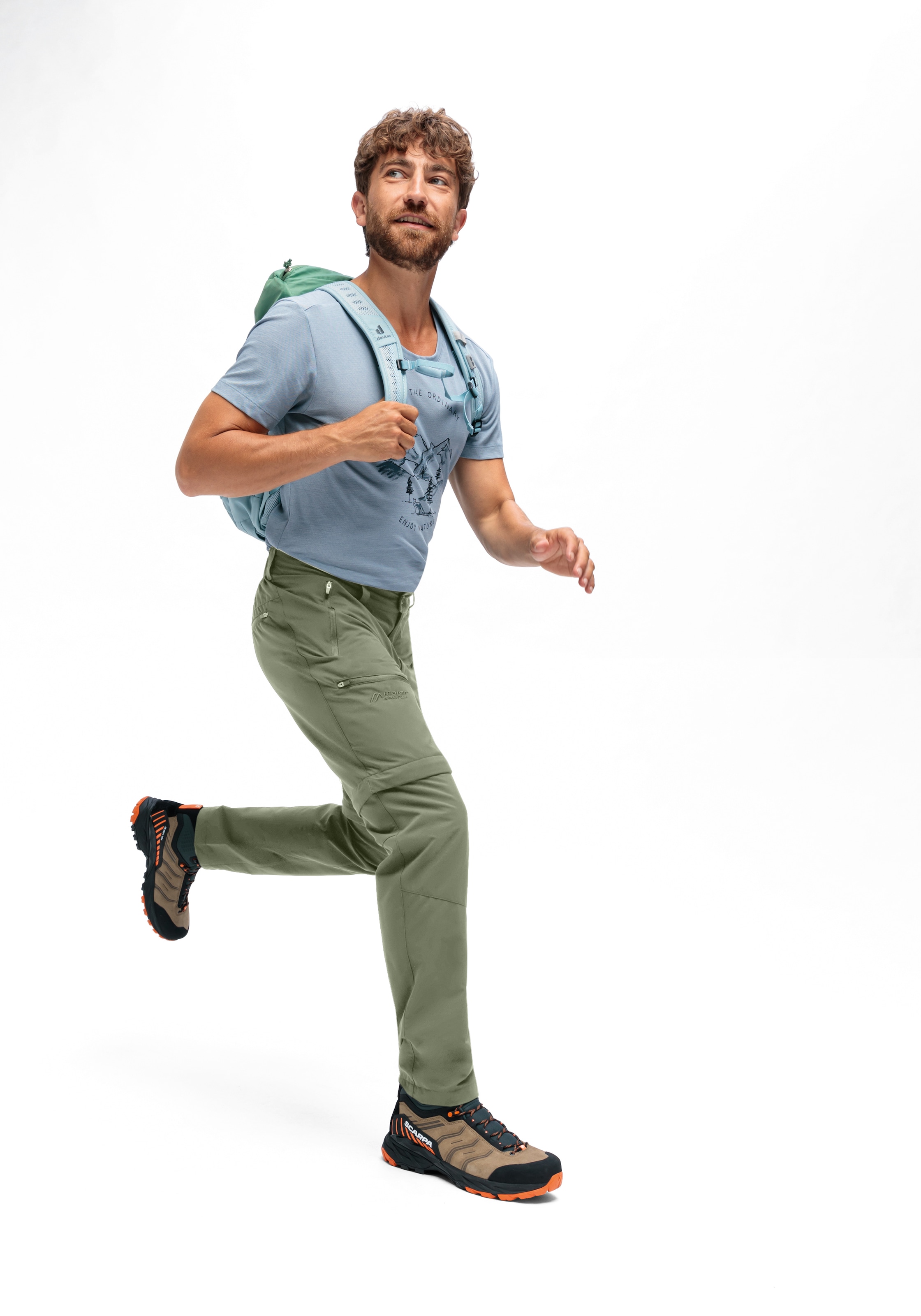 Maier Sports Outdoorhose »Tajo Zip Loop«, Herren Wanderhose, Zip-Off Funktionshose, 4 Taschen, Regular Fit