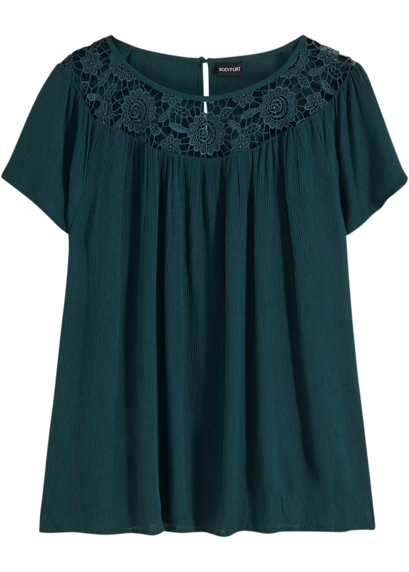 bonprix Kurzarmbluse »Bluse aus reiner Viskose«, Bluse aus reiner Viskose
