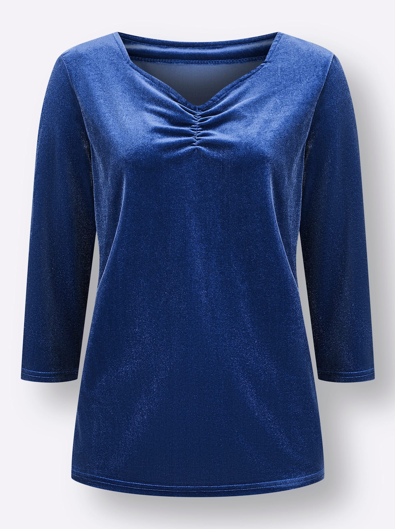 Classic Basics 3/4-Arm-Shirt »Samtshirt«, (1 tlg.)