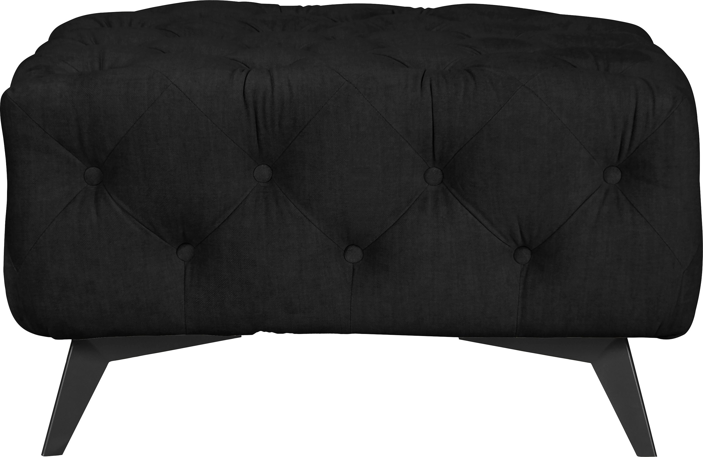 Leonique Polsterhocker »Glynis«, aufwändige Knopfheftung, moderne Chesterfield Optik, Fußfarbe wählbar