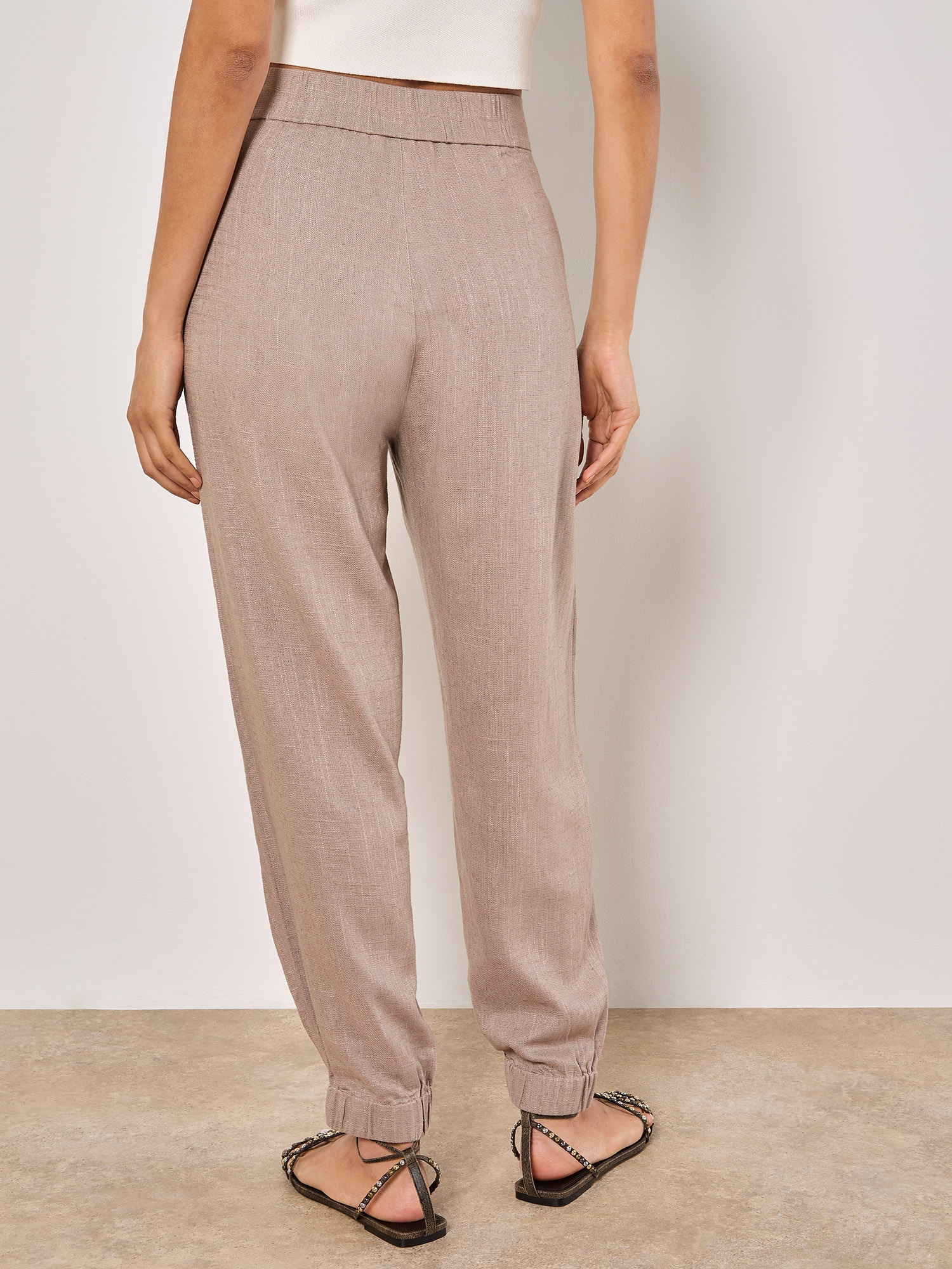 Apricot Jogger Pants »Leinen Mix Jogger«  mit Kellerfalten