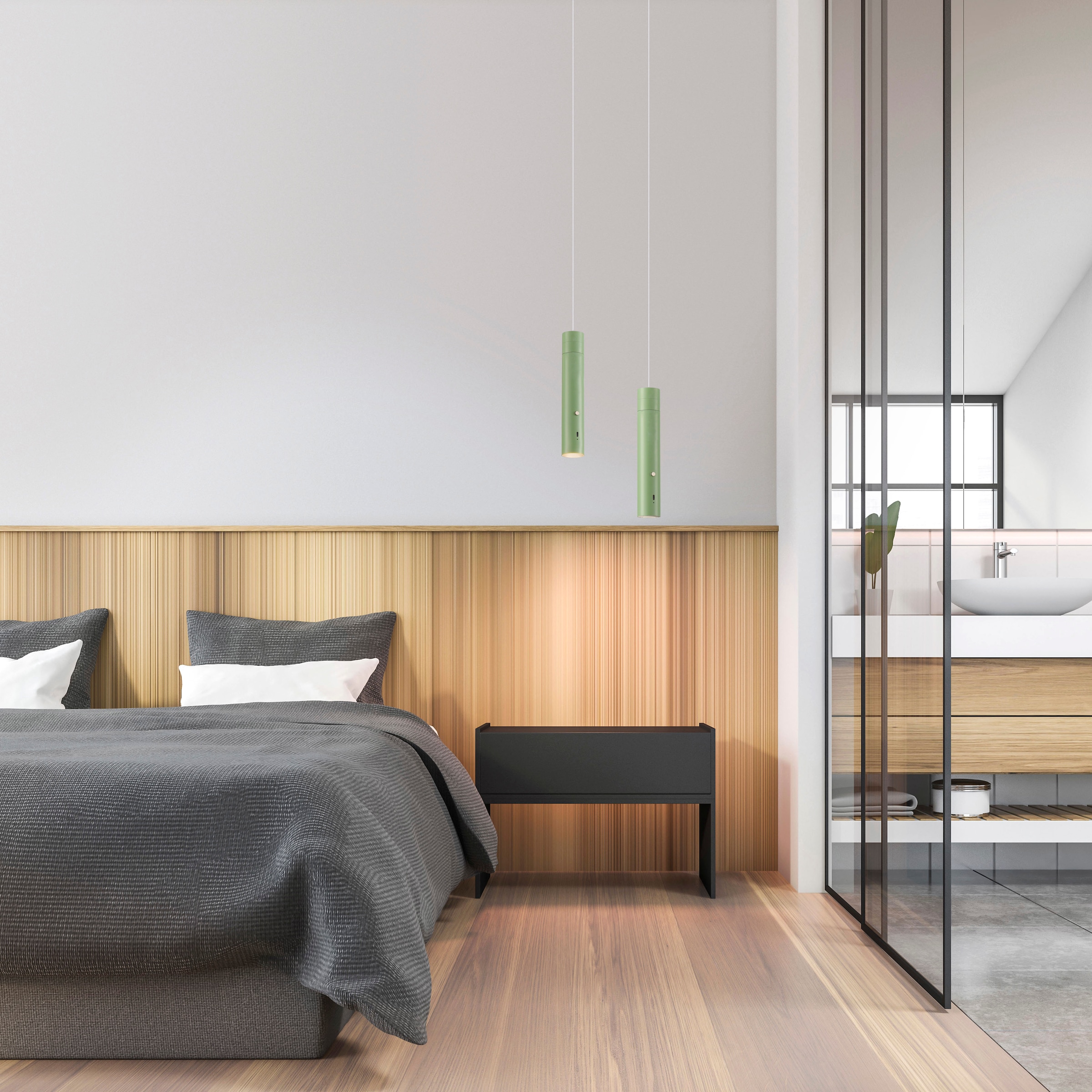 JUST LIGHT Pendelleuchte »ATTACH« LED-Modul 1 Stk. Warmweiß Akkuleuchte, mobile Lichtlösung, Taschenlampe