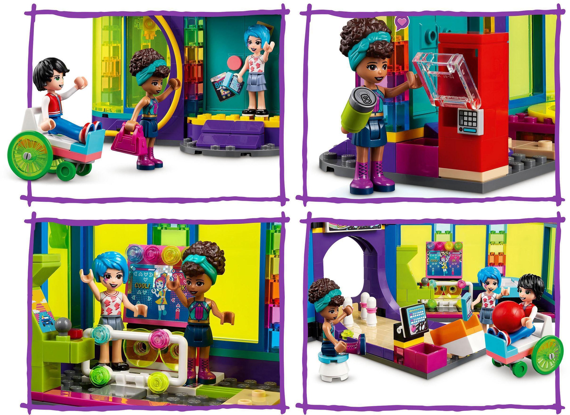 LEGO® Konstruktionsspielsteine »Rollschuhdisco (41708), LEGO® Friends«, (642 St.), Made in Europe