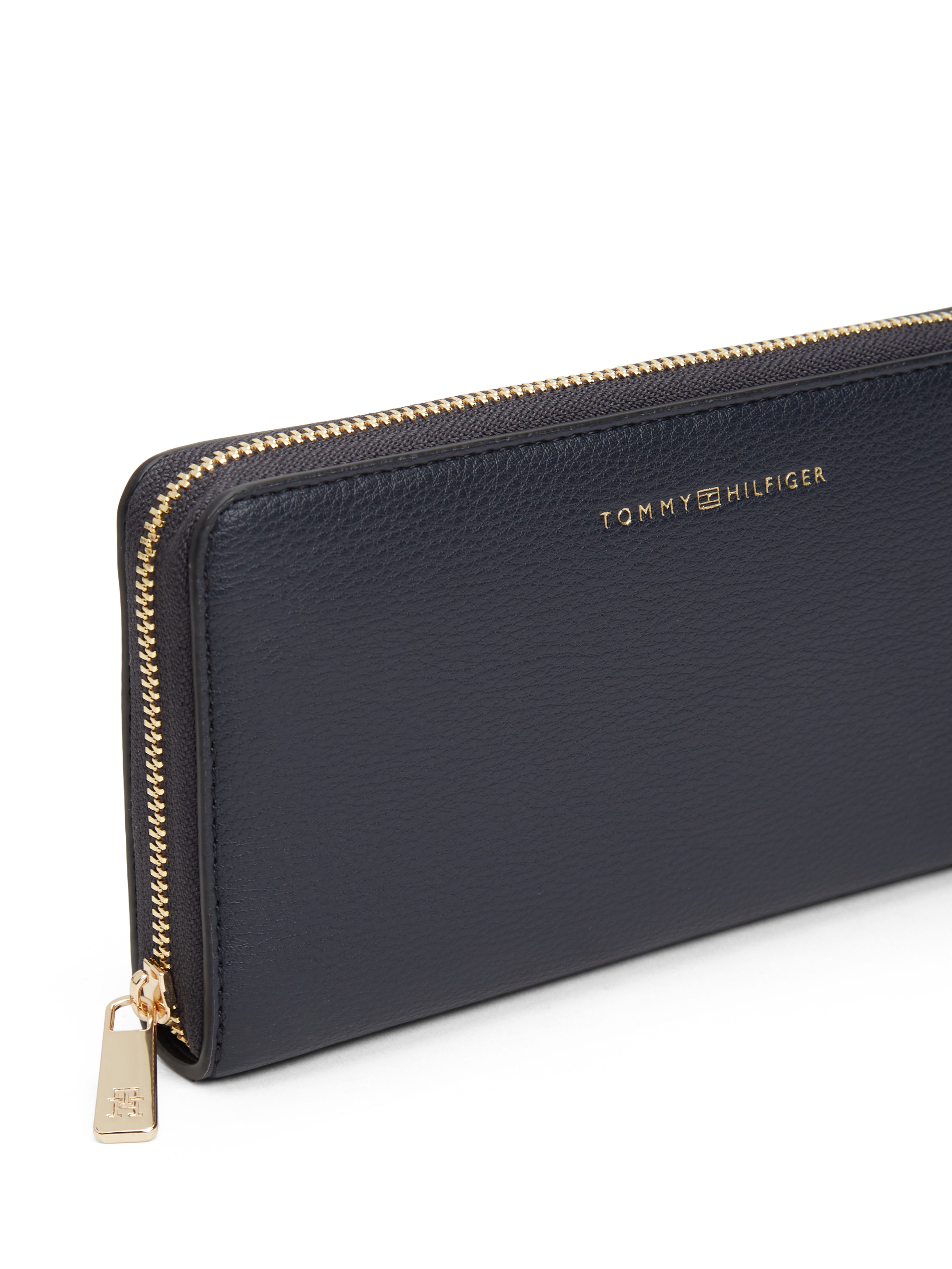 Tommy Hilfiger Geldbörse »TH FLAG LRG ZA« , Damen Geldbeutel, Portemonnaie mit Logoprägung