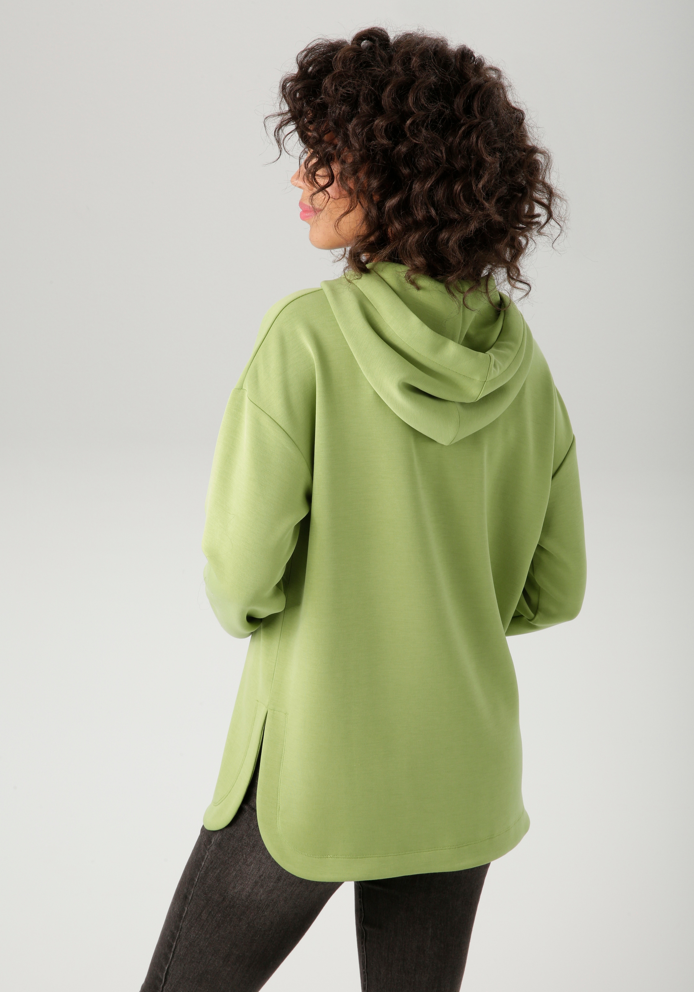 Aniston CASUAL Sweatshirt, mit Bindeband an der Kapuze - NEUE KOLLEKTION
