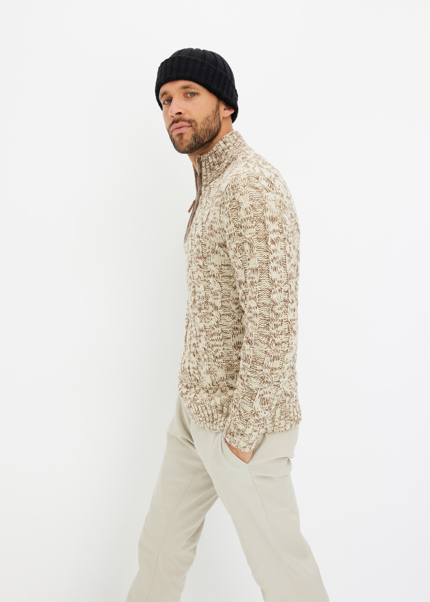 bonprix Troyer »Troyer Pullover mit Reißverschluss« Troyer Pullover mit Reißverschluss