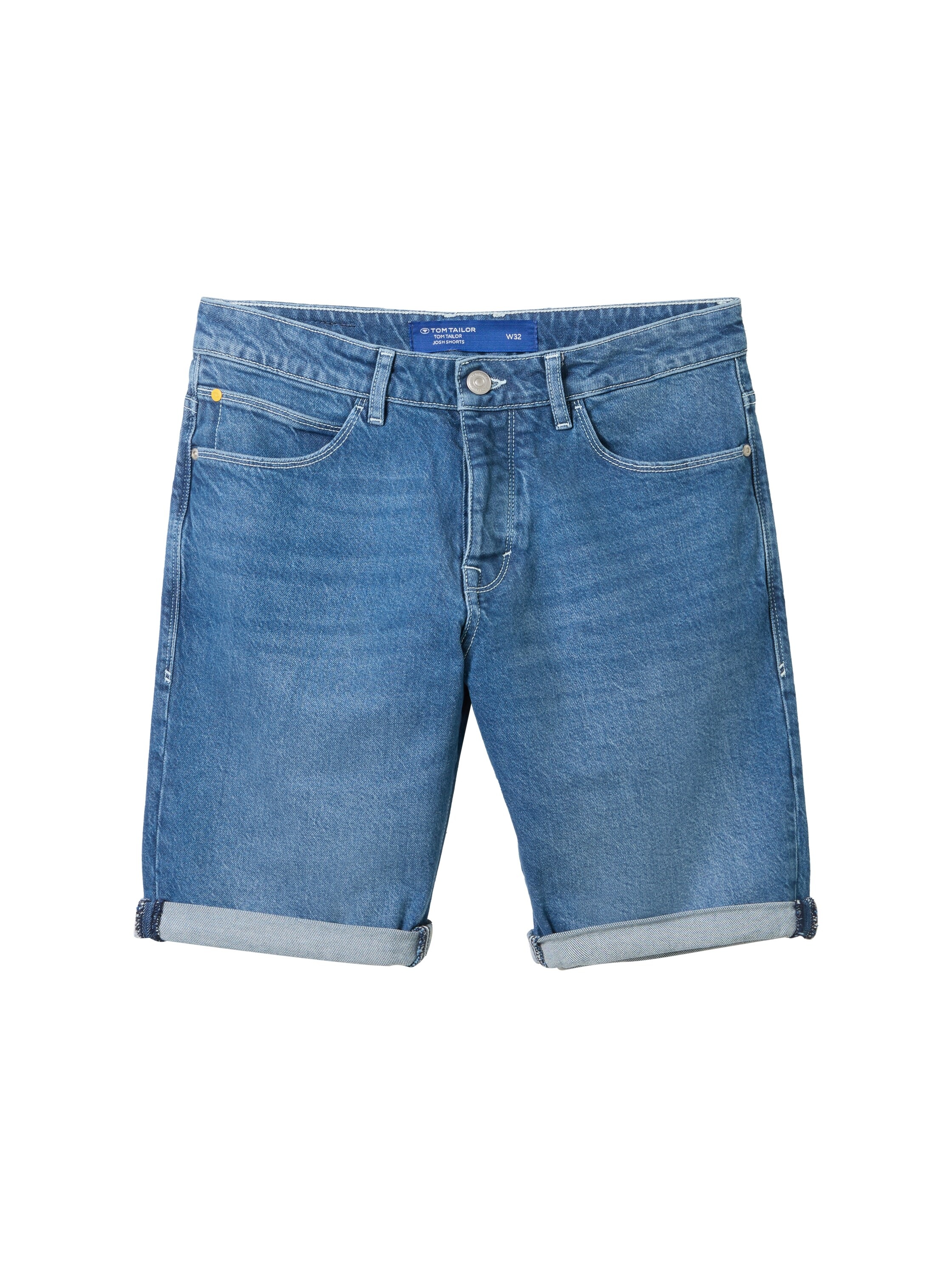 TOM TAILOR Jeansbermudas »JOSH«, mit Markenlabel