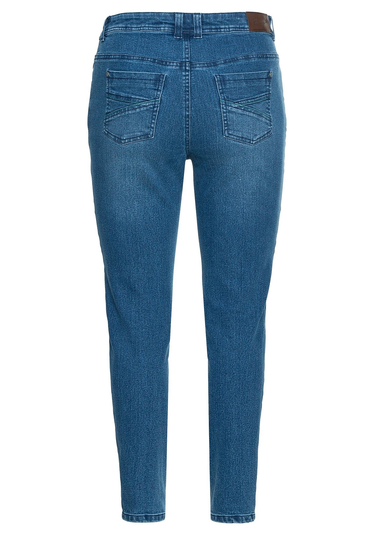 Sheego Stretch-Jeans »Jeans skinny, mit vorverlegter Teilungsnaht«
