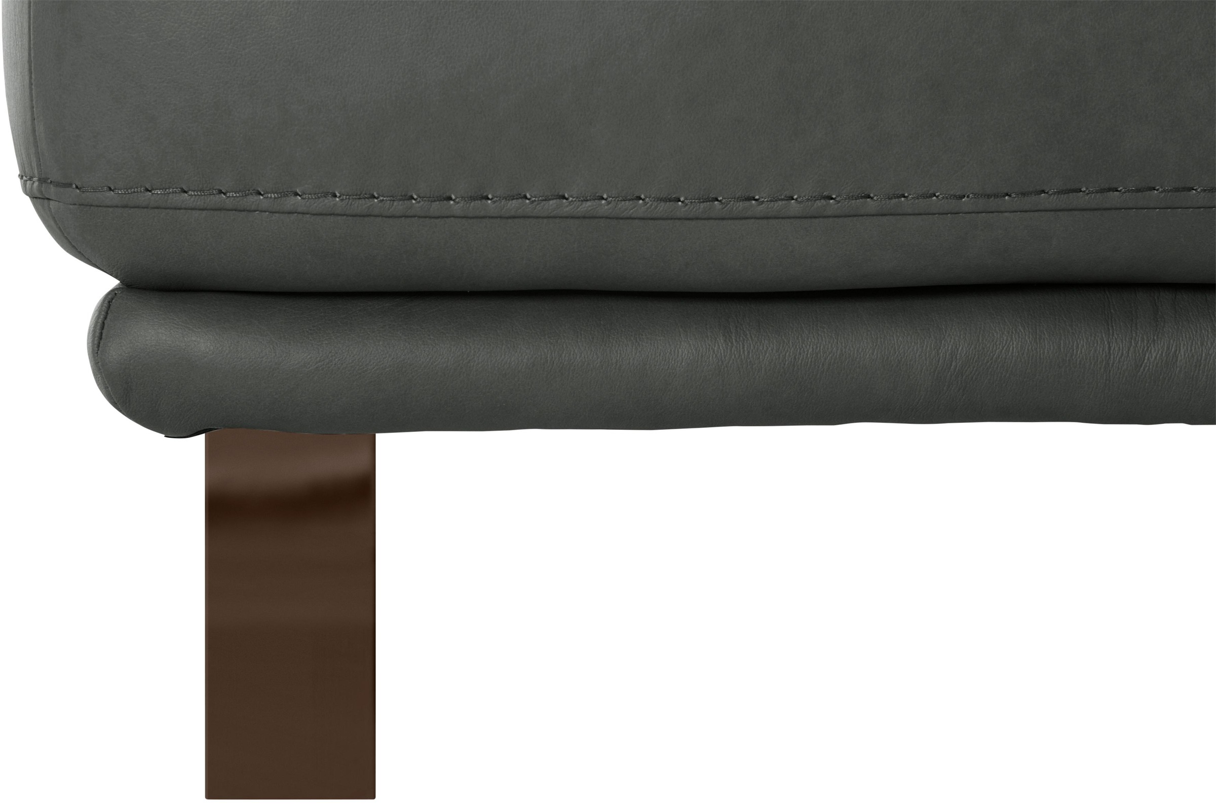 W.SCHILLIG Hocker »montanaa«, mit Metallkufen in Bronze pulverbeschichtet, Breite 141 cm