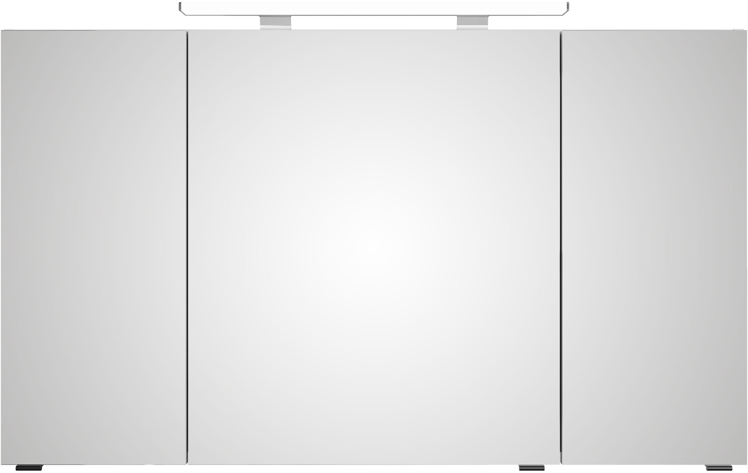 Saphir Badmöbel-Set »Serie 4010 4-teilig Keramik-Waschtisch mit LED-Spiegelschrank«, (Set), Badezimmer Set mit Unterschrank, Midischrank, inkl. Türdämpfer