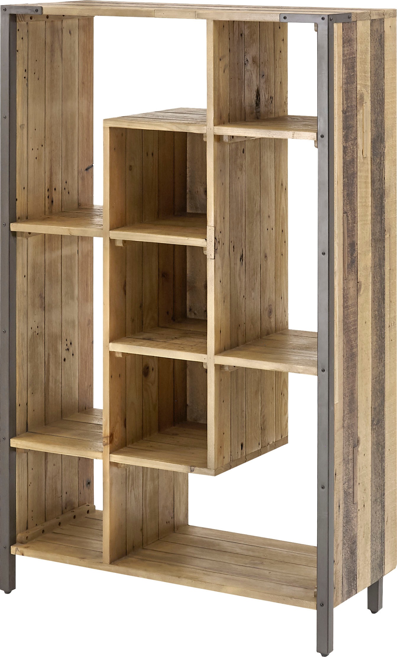Premium collection by Home affaire Fächerschrank »Itama«, Breite 90 cm, aus recyceltem Pinienholz