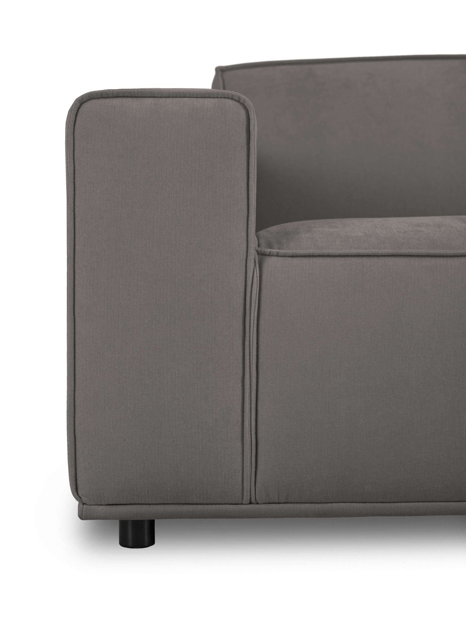 Home affaire Loveseat »Avelin, 1.5 Sitzer, 140 cm,  Chenille, Struktur-Boucle« mit Wellenunterfederung, Kedernaht, bodentief, Skandi-Design