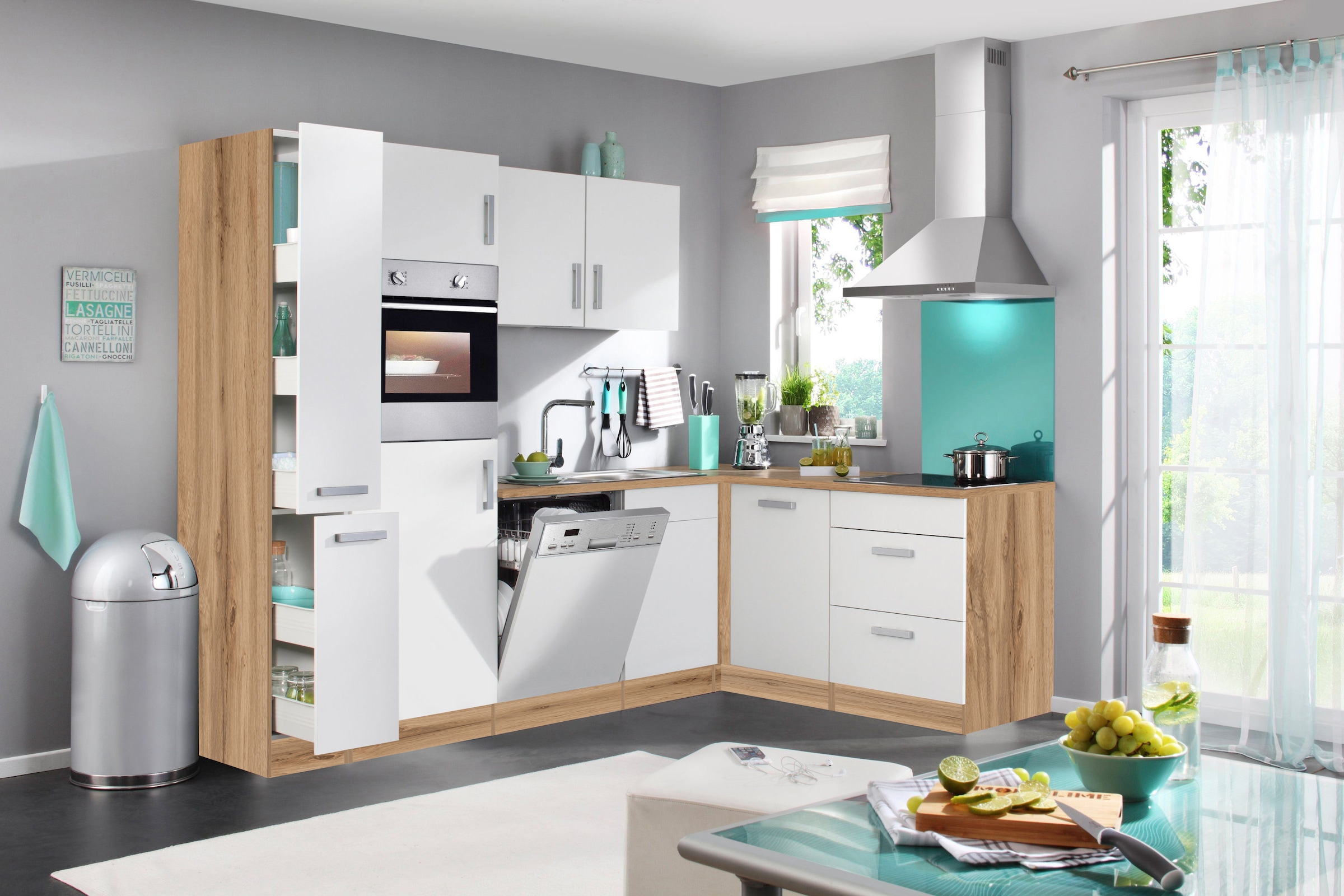 KOCHSTATION Winkelküche »KS-Toronto« Stellbreite 260x170 cm, mit E-Geräten