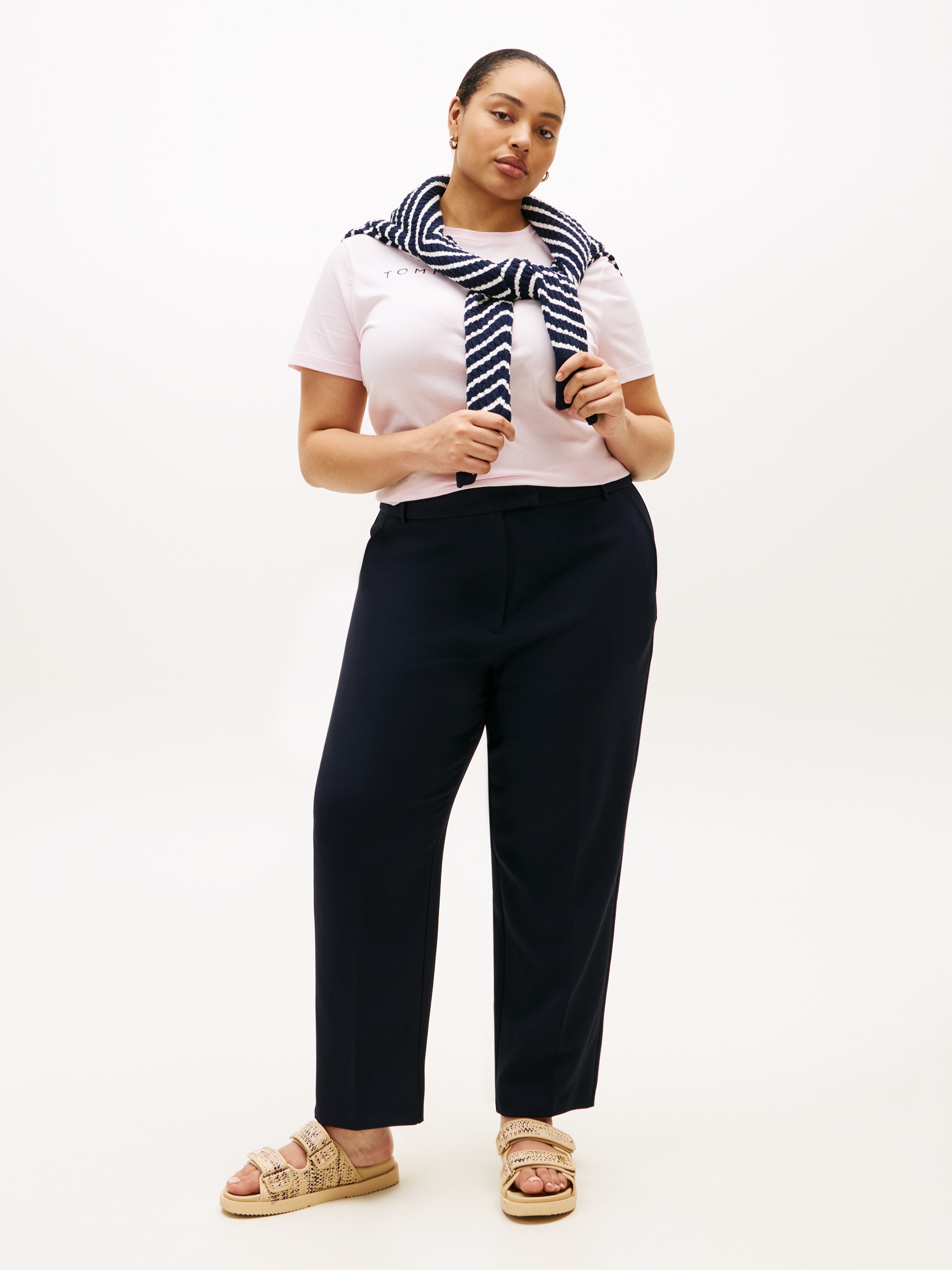 Tommy Hilfiger Curve T-Shirt »CRV REG CORP LOGO C-NK SS« in großen Größen