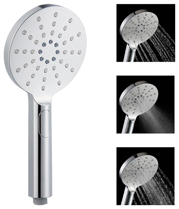 Marwell Handbrause »Silver Rainstar« 3 verschiedenen Strahlarten, verchromt