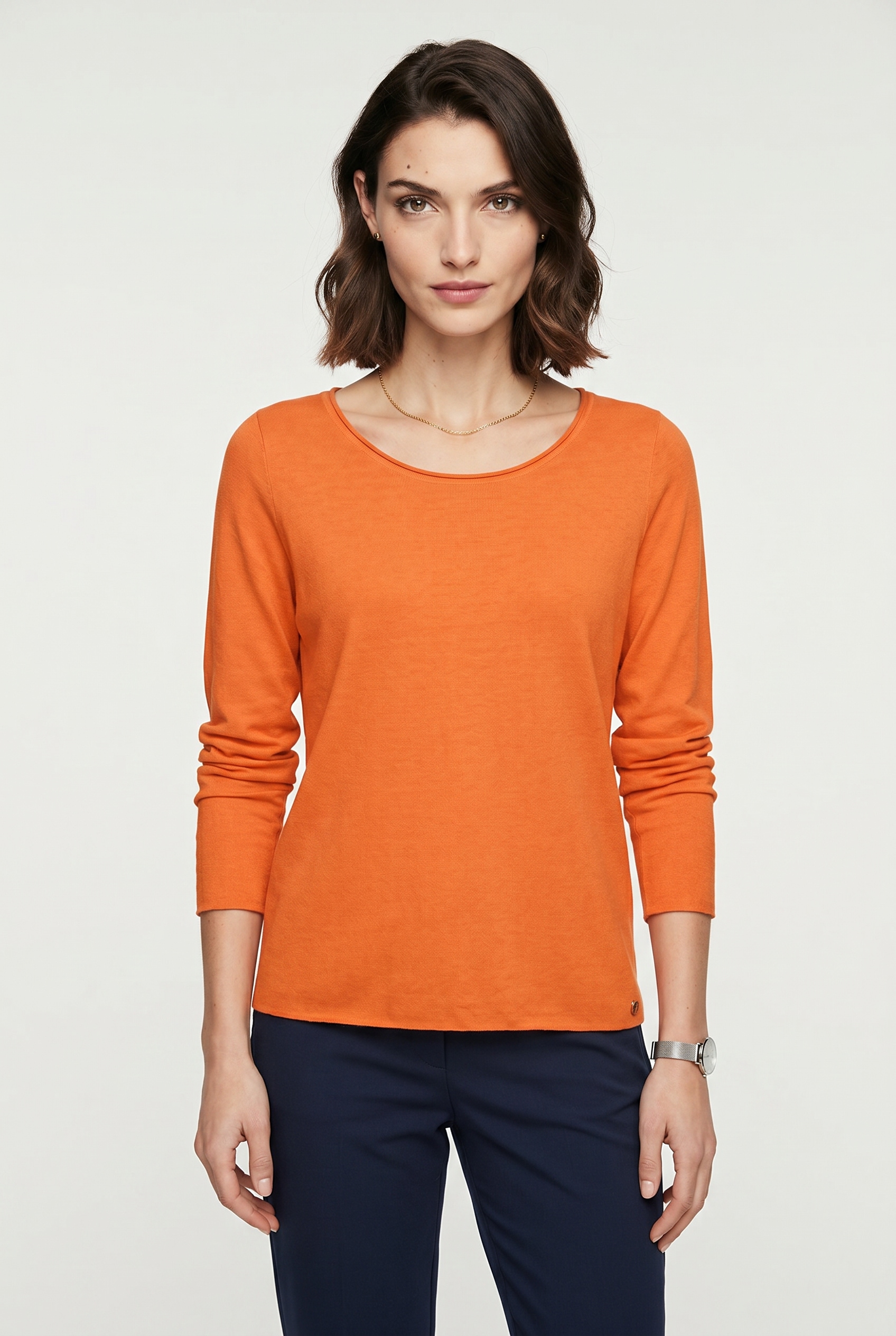 Smith & Soul Langarmshirt tiefer Rundhals, regular fit