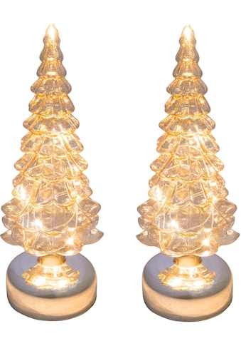 Creativ light LED Baum »Weihnachtsdeko«, 2er Set, Tannenbaum aus Glas kaufen