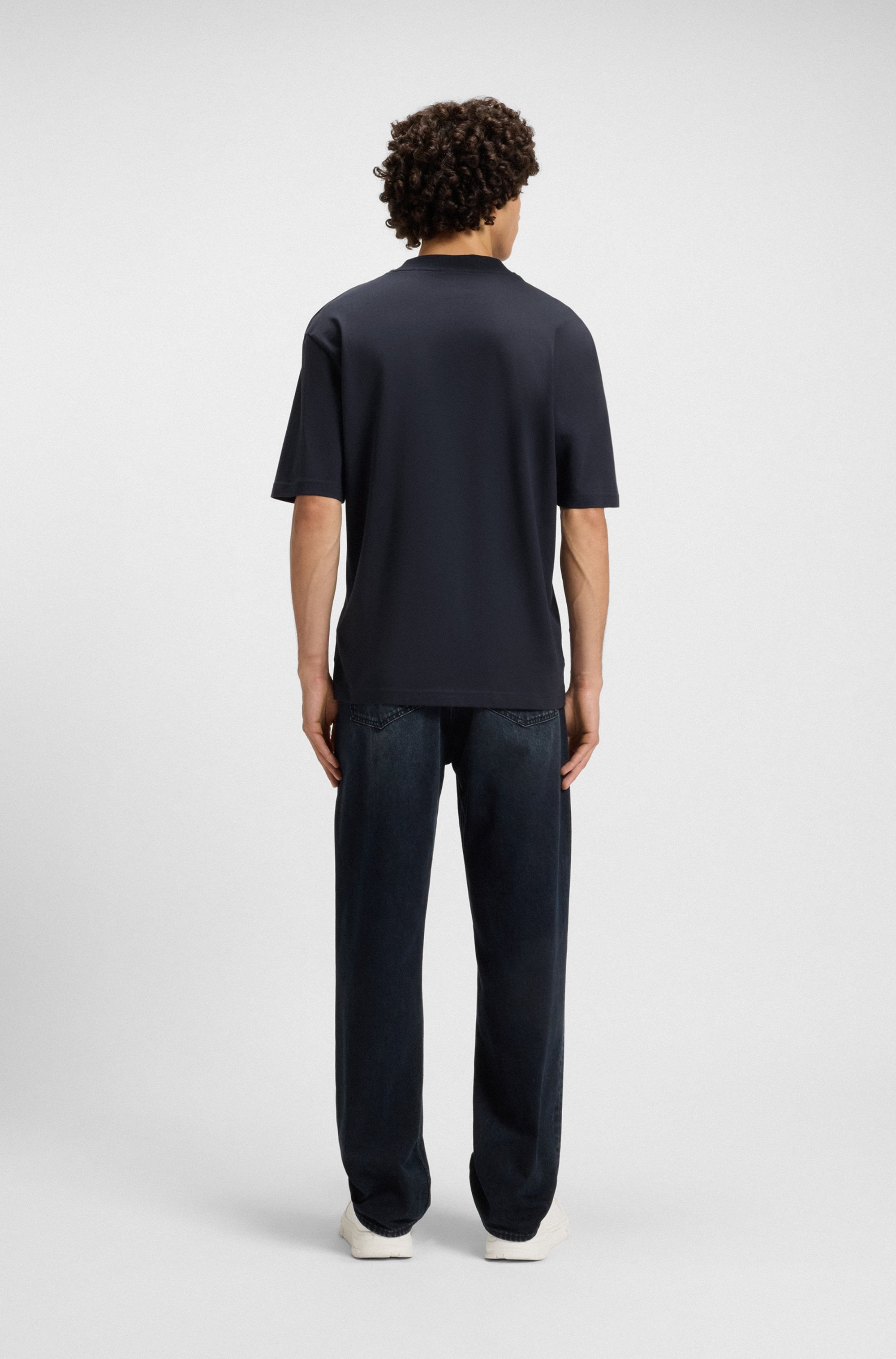 HUGO Blue T-Shirt »Nieros«, mit Logo-Patch