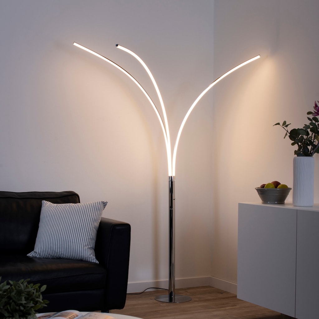 JUST LIGHT LED Stehlampe »MAJA«, 3 flammig-flammig