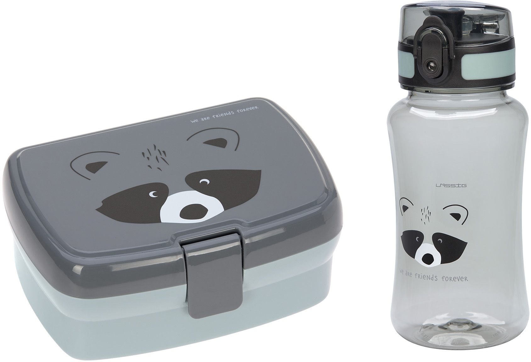 LÄSSIG Lunchbox »About Friends, Racoon«, (Set, 2 tlg.), mit Trinkflasche  bei OTTO