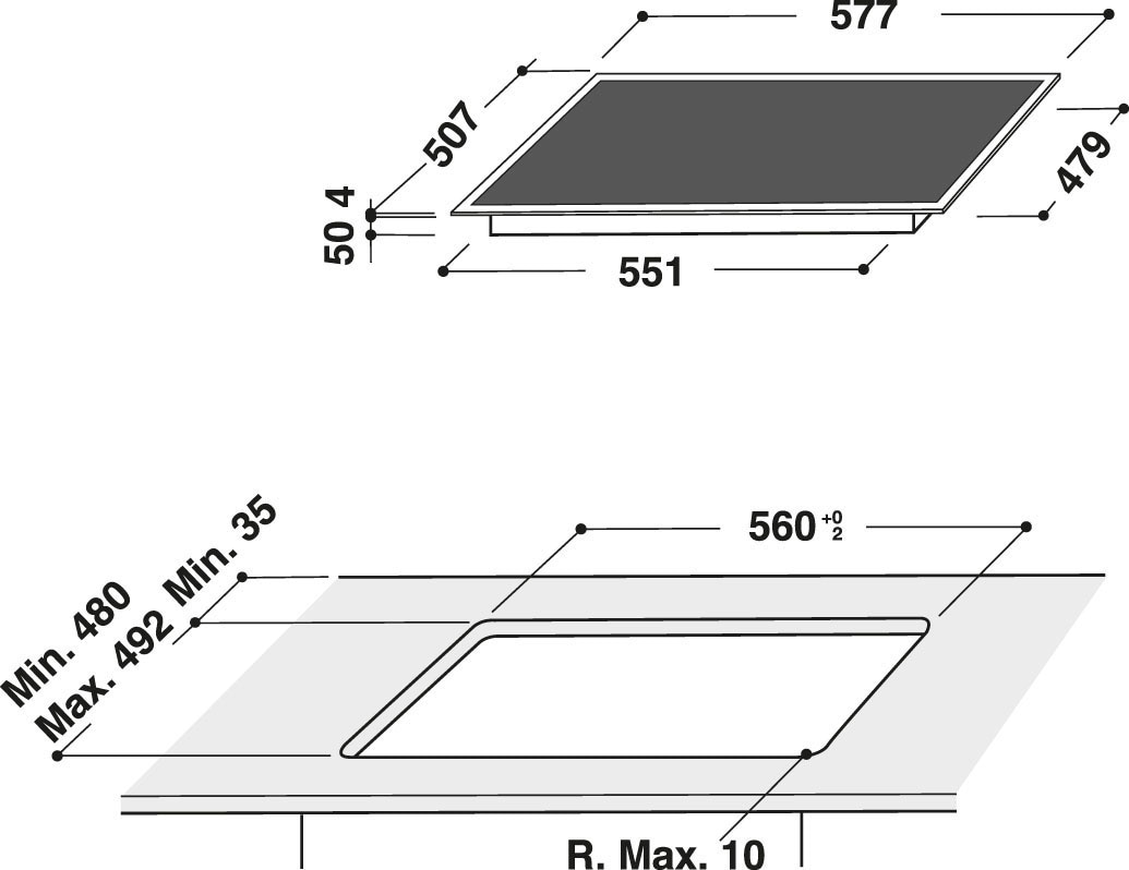 BAUKNECHT Backofen-Set »BAR2 KH8V2 IN«, mit 2-fach-Teleskopauszug, Hydrolyse, PowerHeißluft