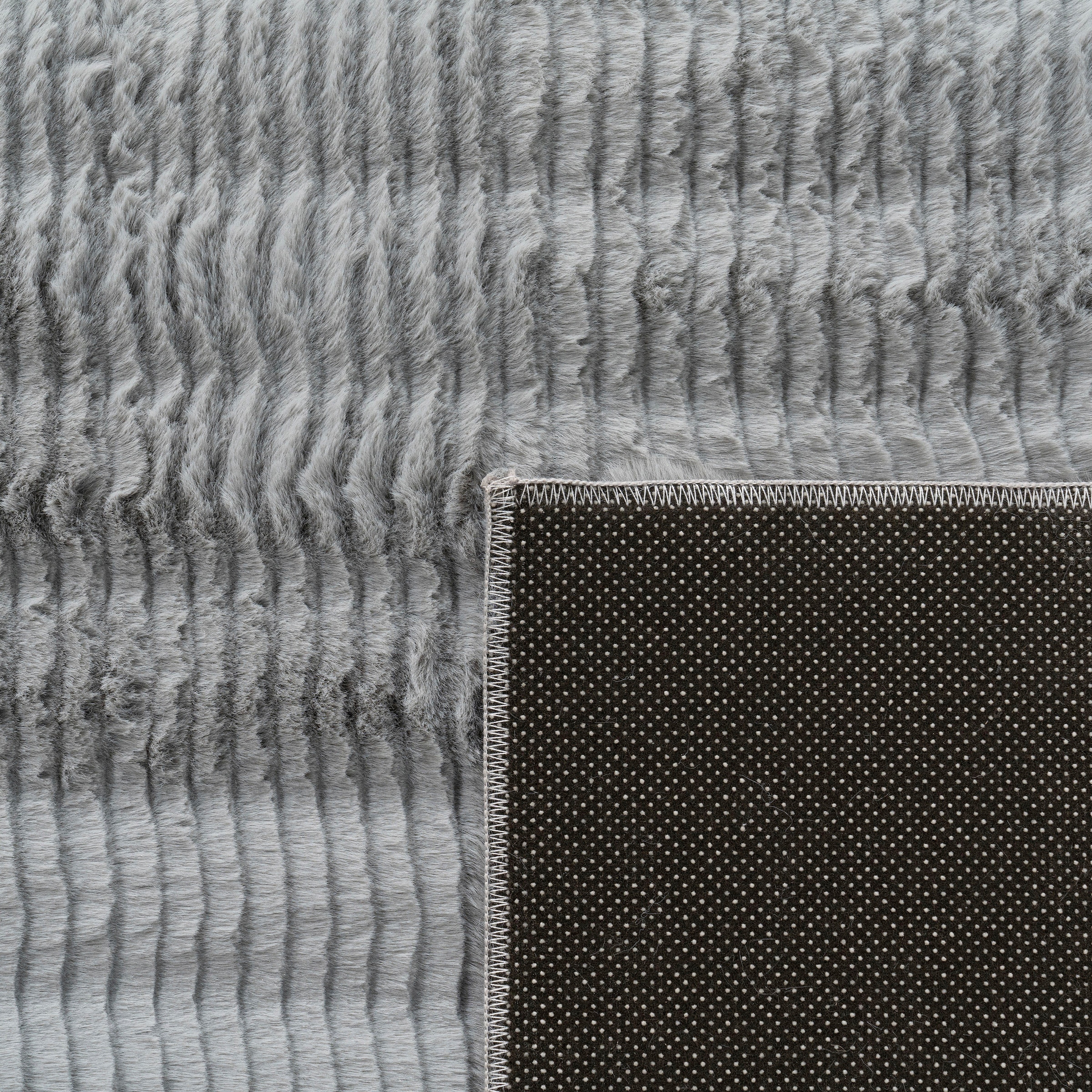 Paco Home Hochflor-Teppich »Arnheim 743« rechteckig 27 mm Höhe Uni Farben, Wellen Muster, besonders weich, Hoch-Tief Effekt