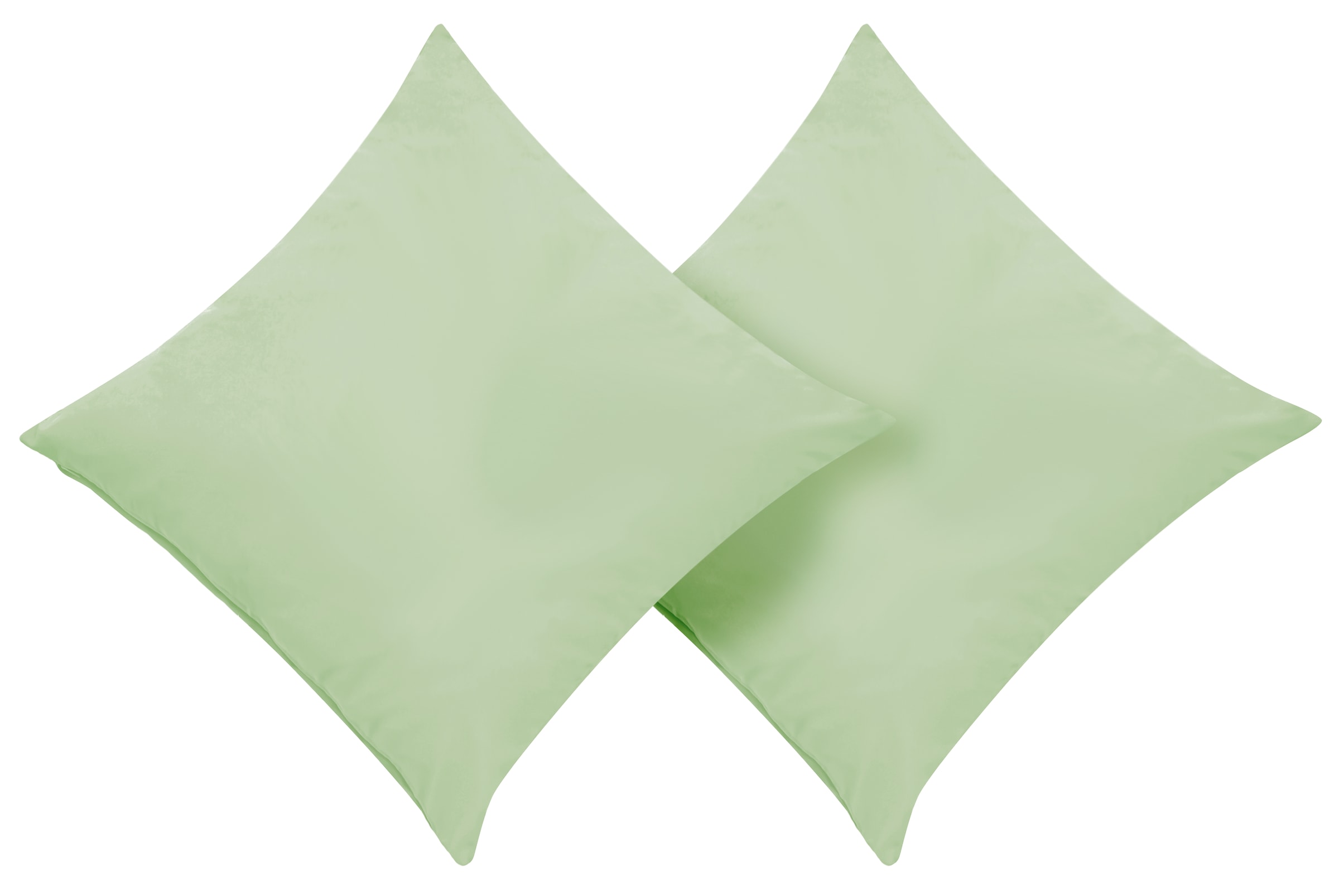 OTTO home Dekokissen »Raja« einfarbig, Kissenhüllen ohne Füllung , 40 x 40 cm, 2er-Set, Mikrofaser