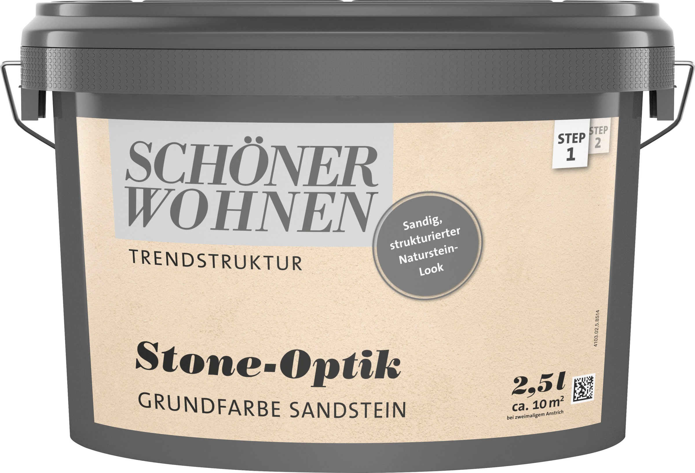 SCHÖNER WOHNEN FARBE Wand- und Deckenfarbe »TRENDSTRUKTUR Stone-Optik Effektlasur«,...