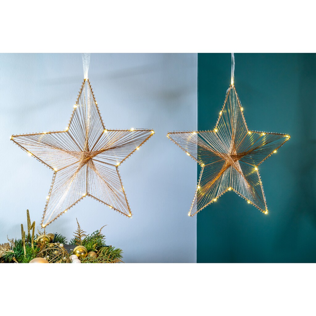 Star-Max LED Stern »Weihnachtsstern, Weihnachtsdeko«, 35 flammig-flammig, stromsparende LED