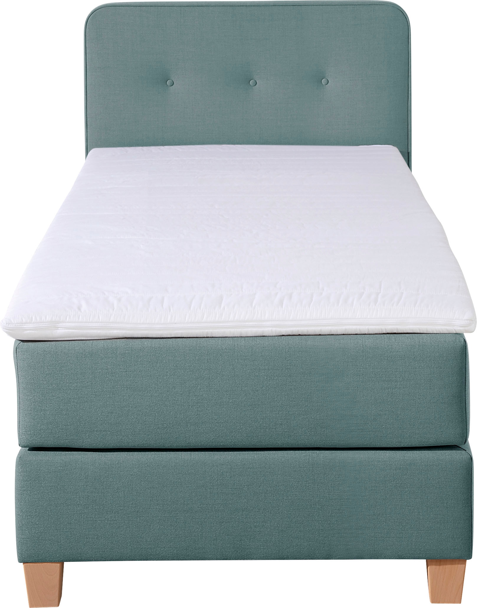 Home affaire Boxspringbett »Fargo« inkl. Topper, in 3 Matratzenarten, in Samt- oder Strukturstoff