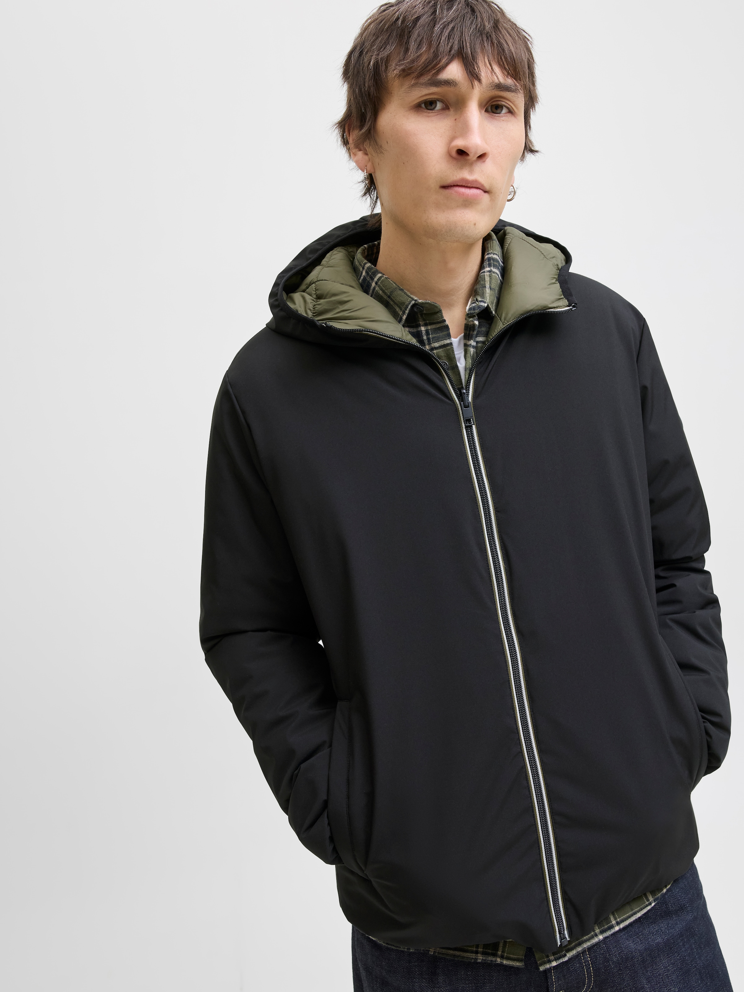 Jack & Jones Outdoorjacke »JJEBROOK REVERSIBLE JACKET SN«, mit Kapuze