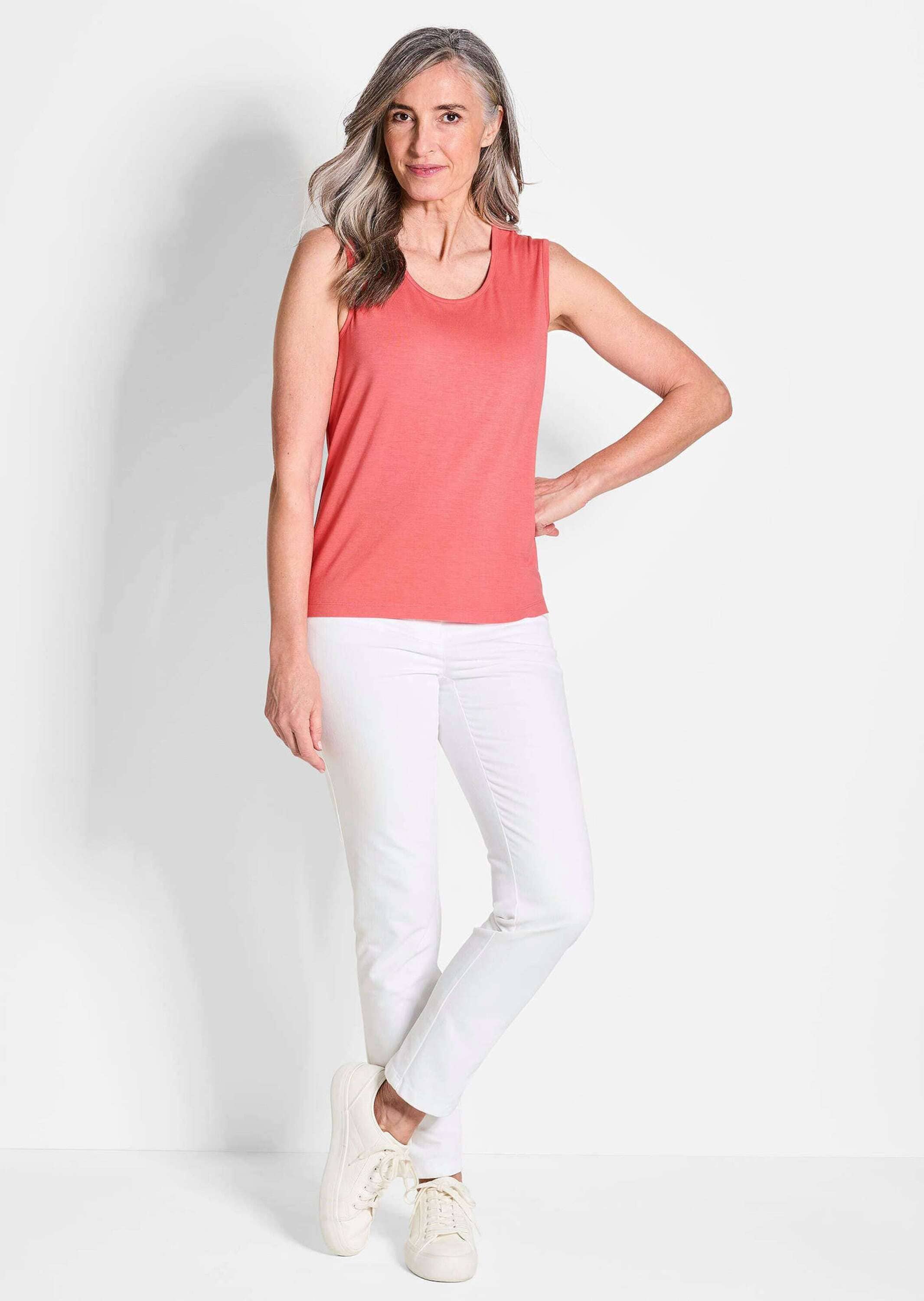 GOLDNER Trägertop »Kurzgröße Doppelpack aus weichem Viskose-Jersey« Sonstige