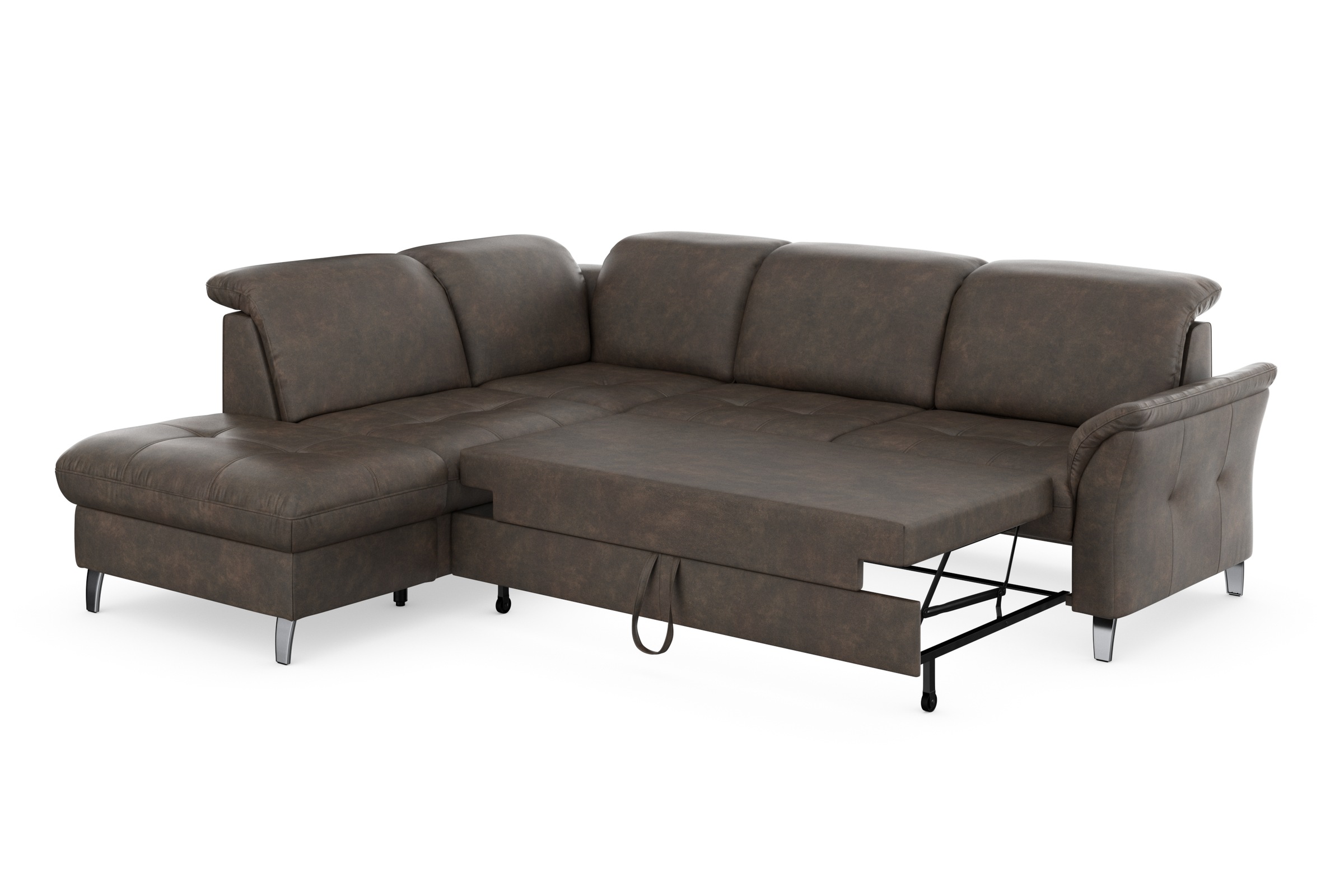 sit&more Ecksofa »Maggiore L-Form«, wahlweise mit Kopfteilverstellung, Bettfunktion und Stauraum